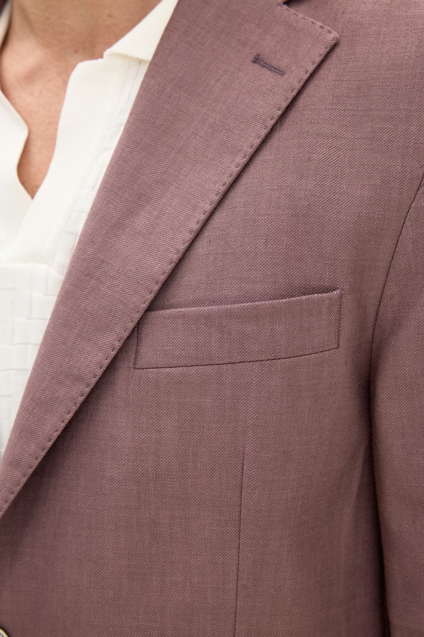 Ferry Patch Soft Linen Blazer Purple - Image 6
