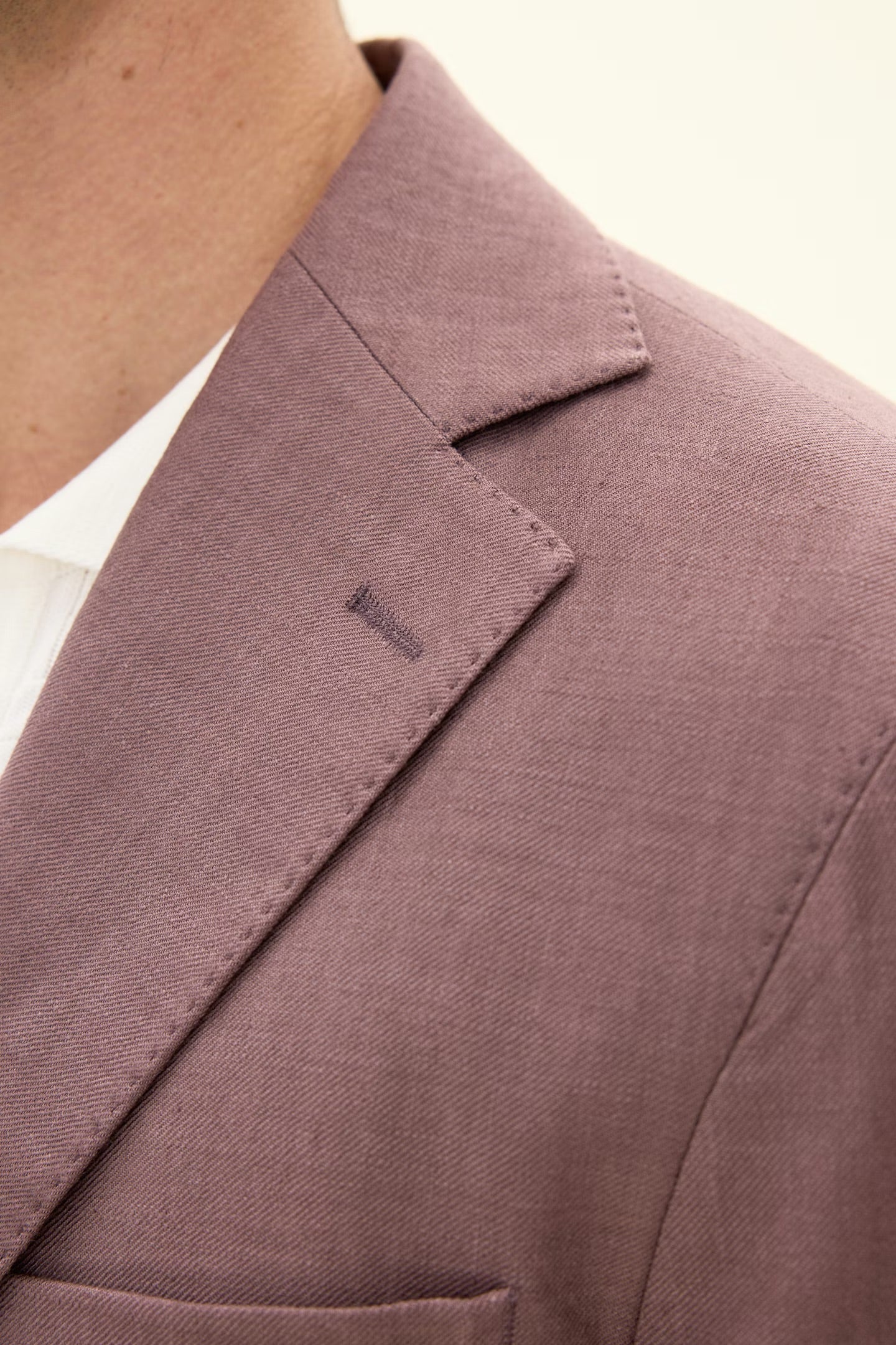 Ferry Patch Soft Linen Blazer Purple - Image 7