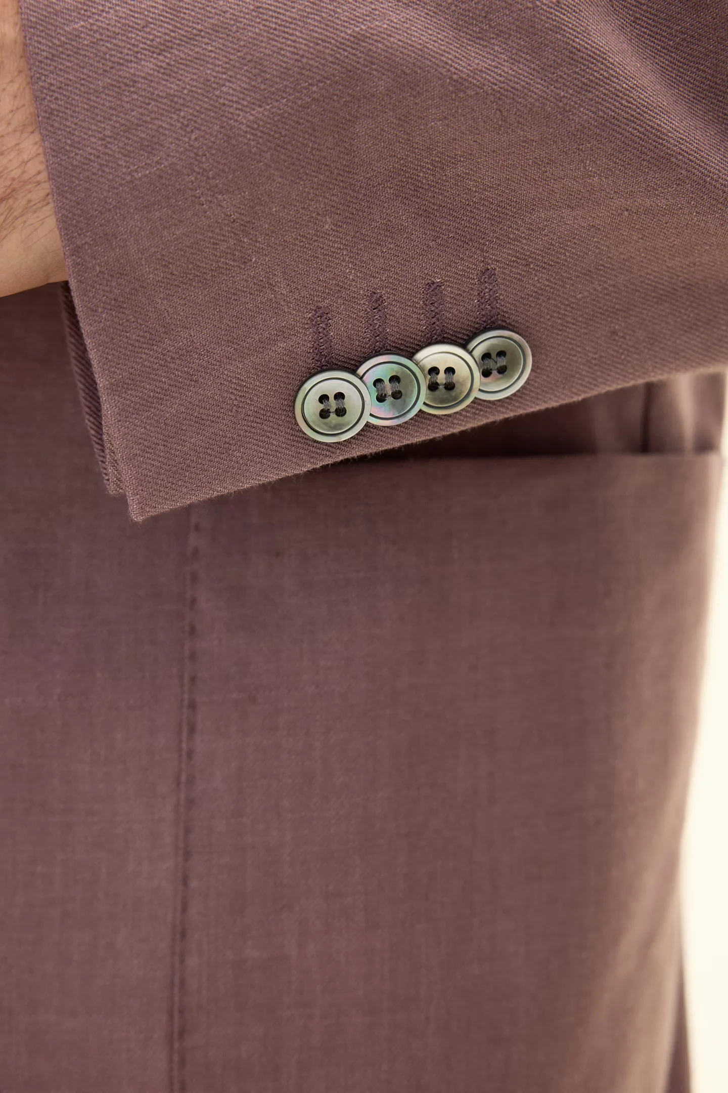 Ferry Patch Soft Linen Blazer Purple - Image 9