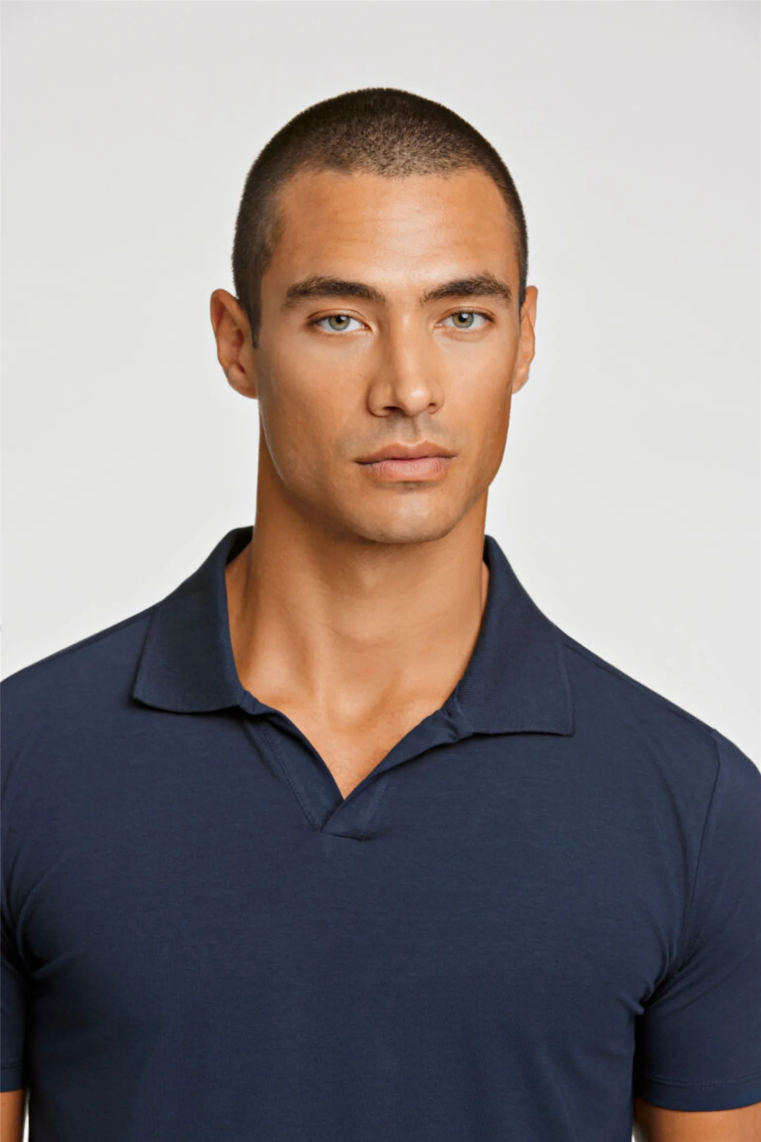 Stretch Polo Shirt S/S Navy - Image 6