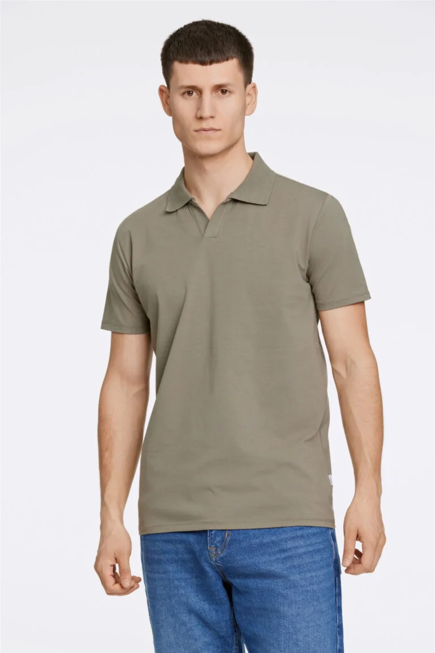 Stretch Polo Shirt S/S Lt Army - Image 4