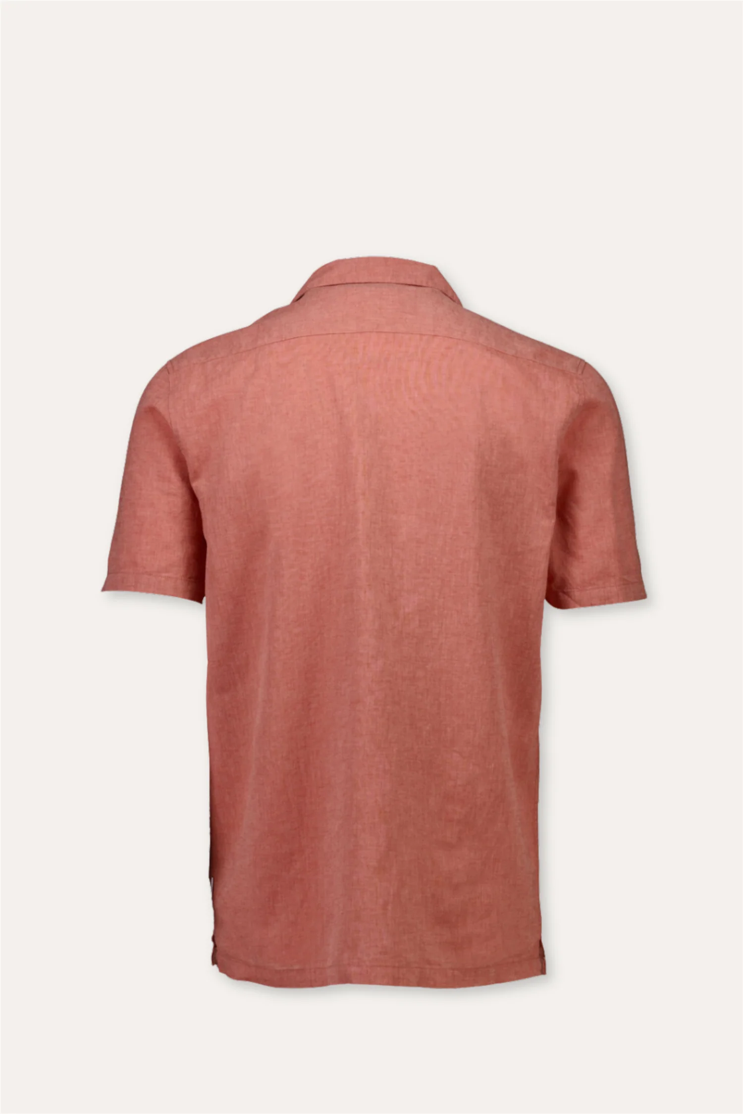 Casual Linen Blend Resort S/S Soft Coral - Image 3