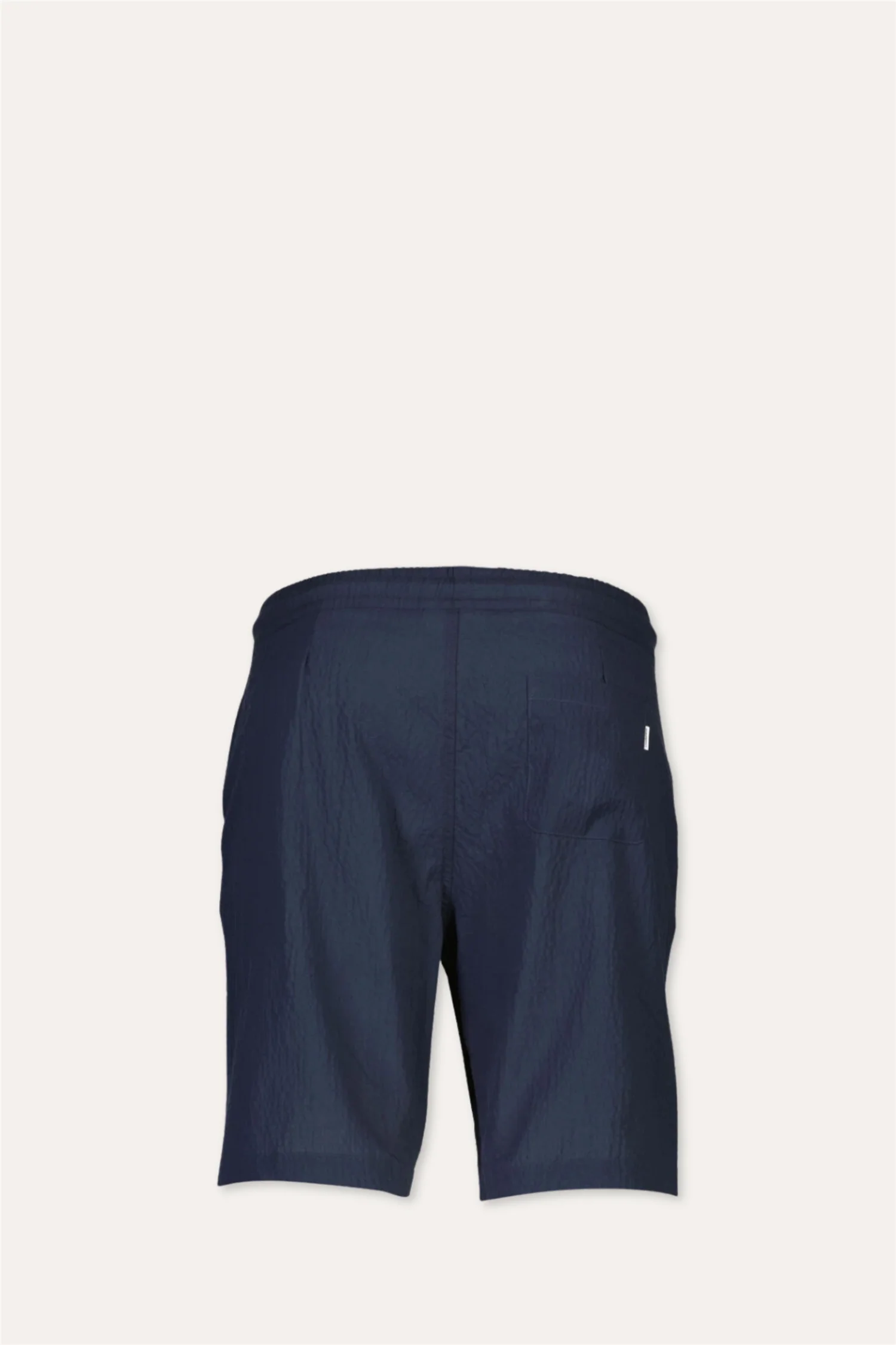 Seersucker Shorts Elasticated Navy - Image 2