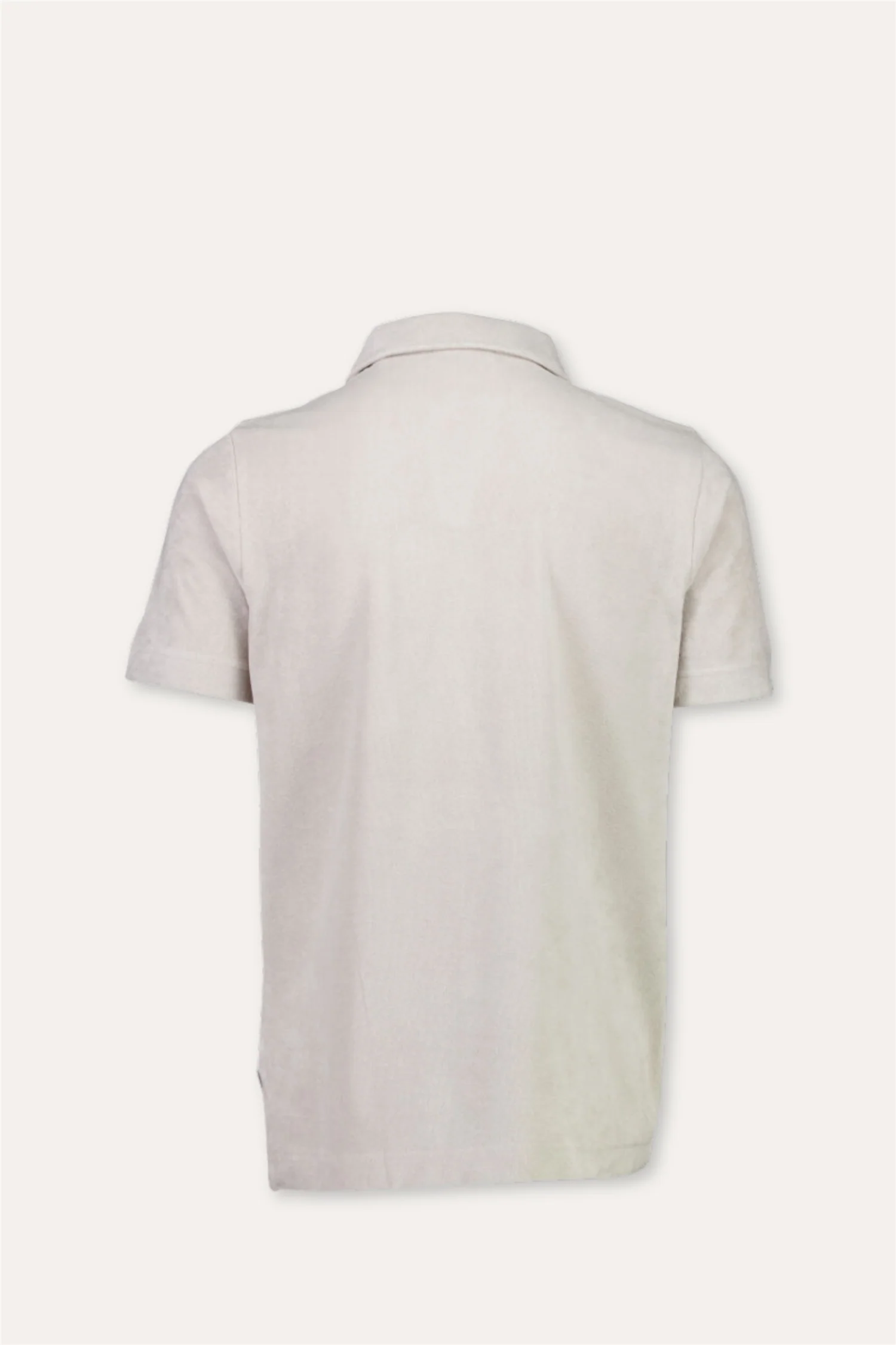 Towel V-Neck Polo S/S Fair Grey - Image 2
