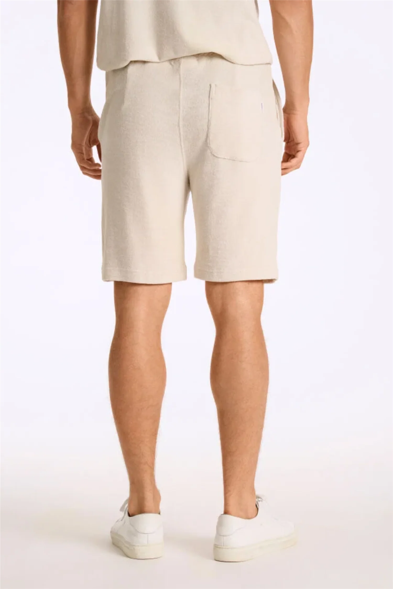Towel Shorts W. Elastic Waist Fair Grey - Image 5