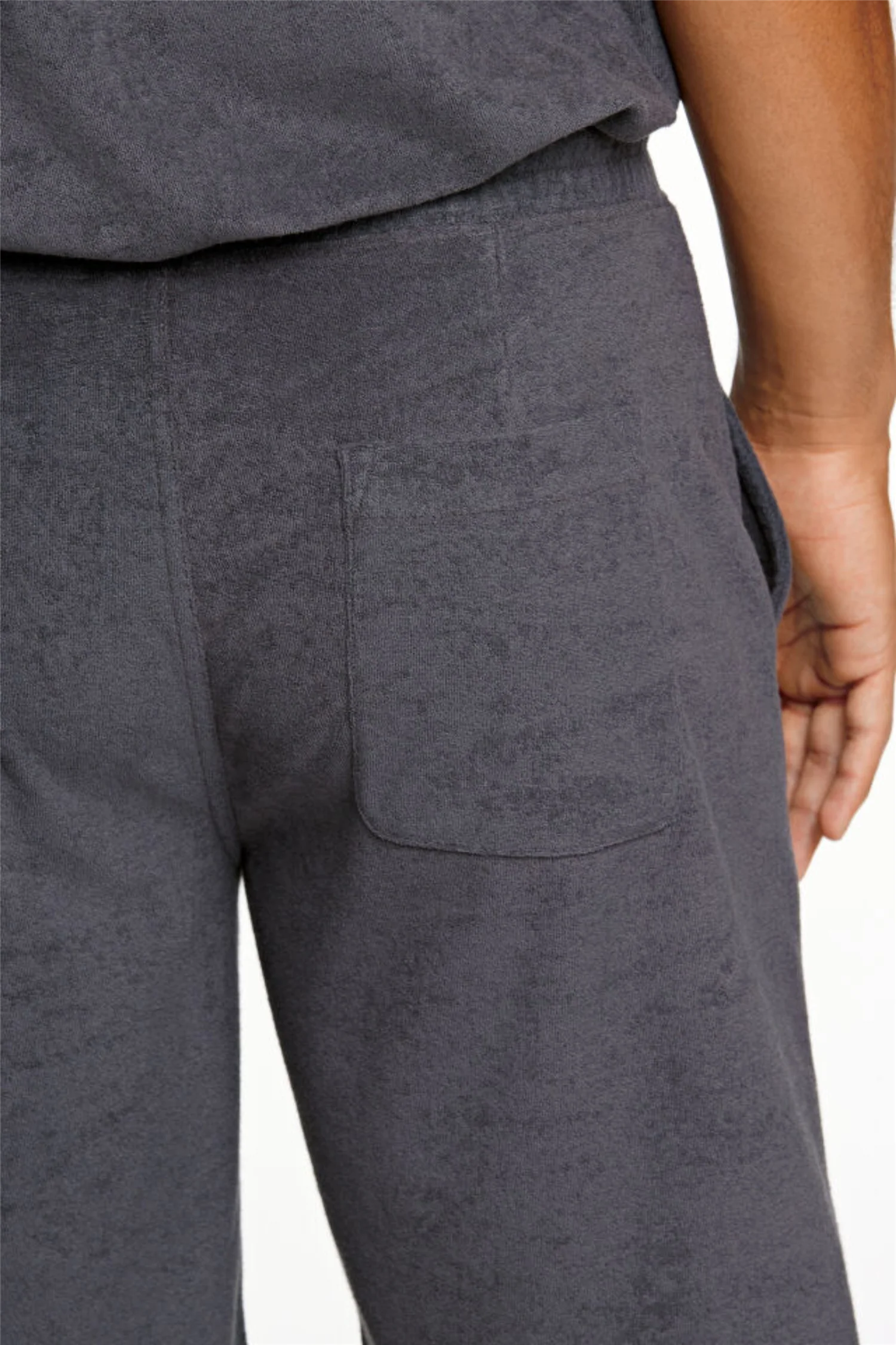 Towel Shorts W. Elastic Waist Navy - Image 7