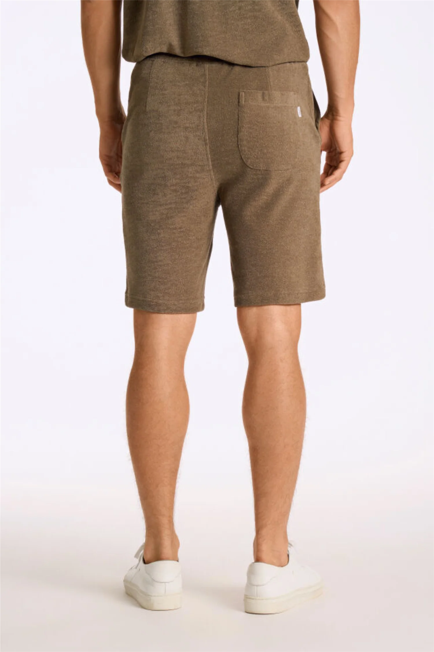 Towel Shorts W. Elastic Waist Dk Stone - Image 5