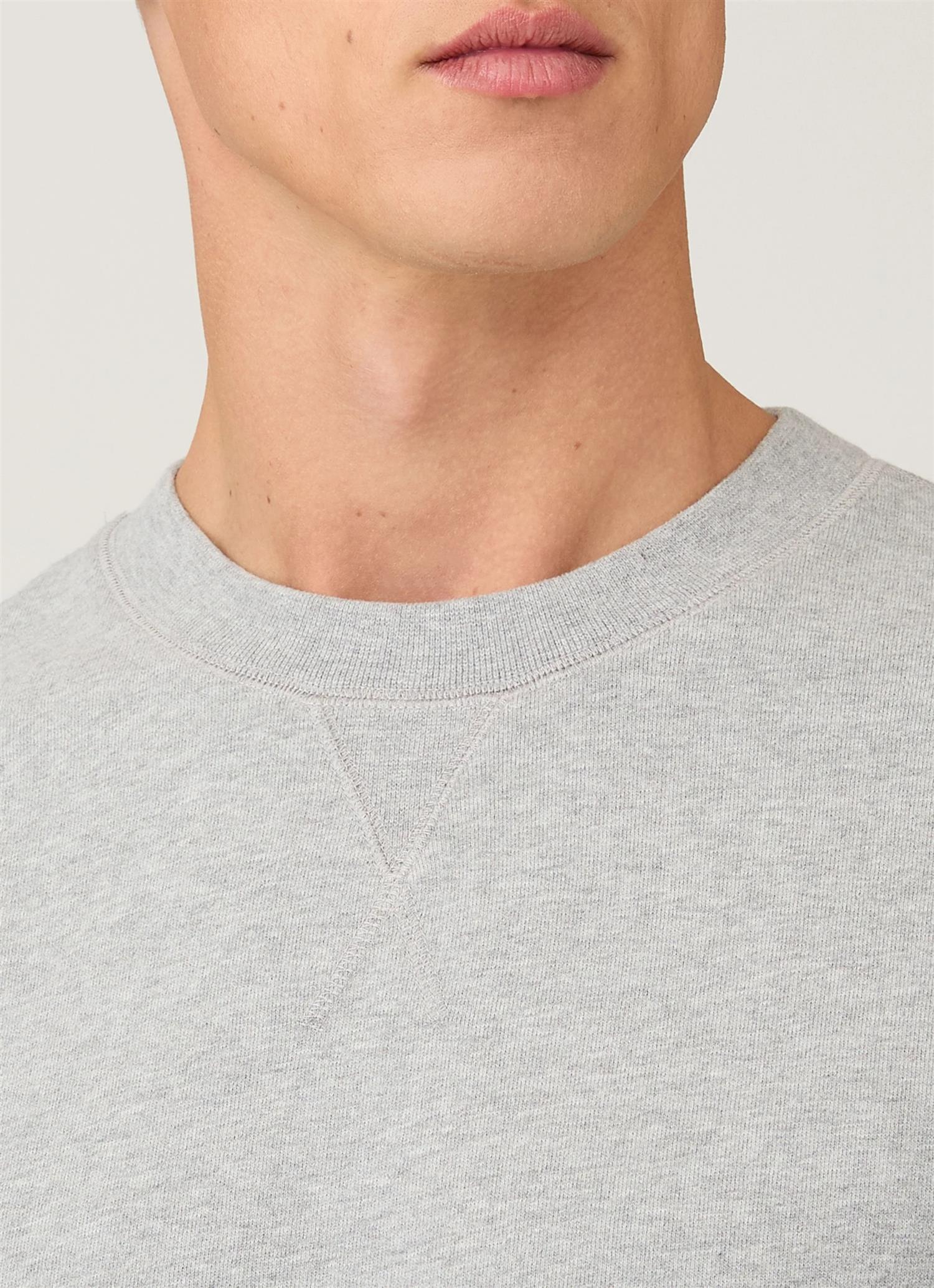 Loopback Sweatshirt Grey Melange - Image 6