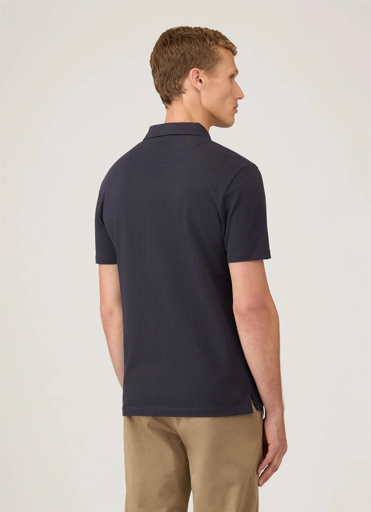 Riviera Polo Shirt Navy - Image 5