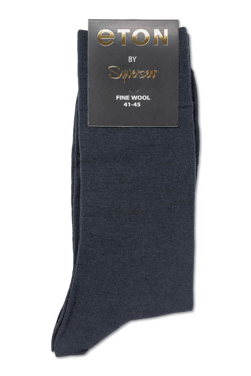 Fine Wool Plain Dark Blue - Image 3