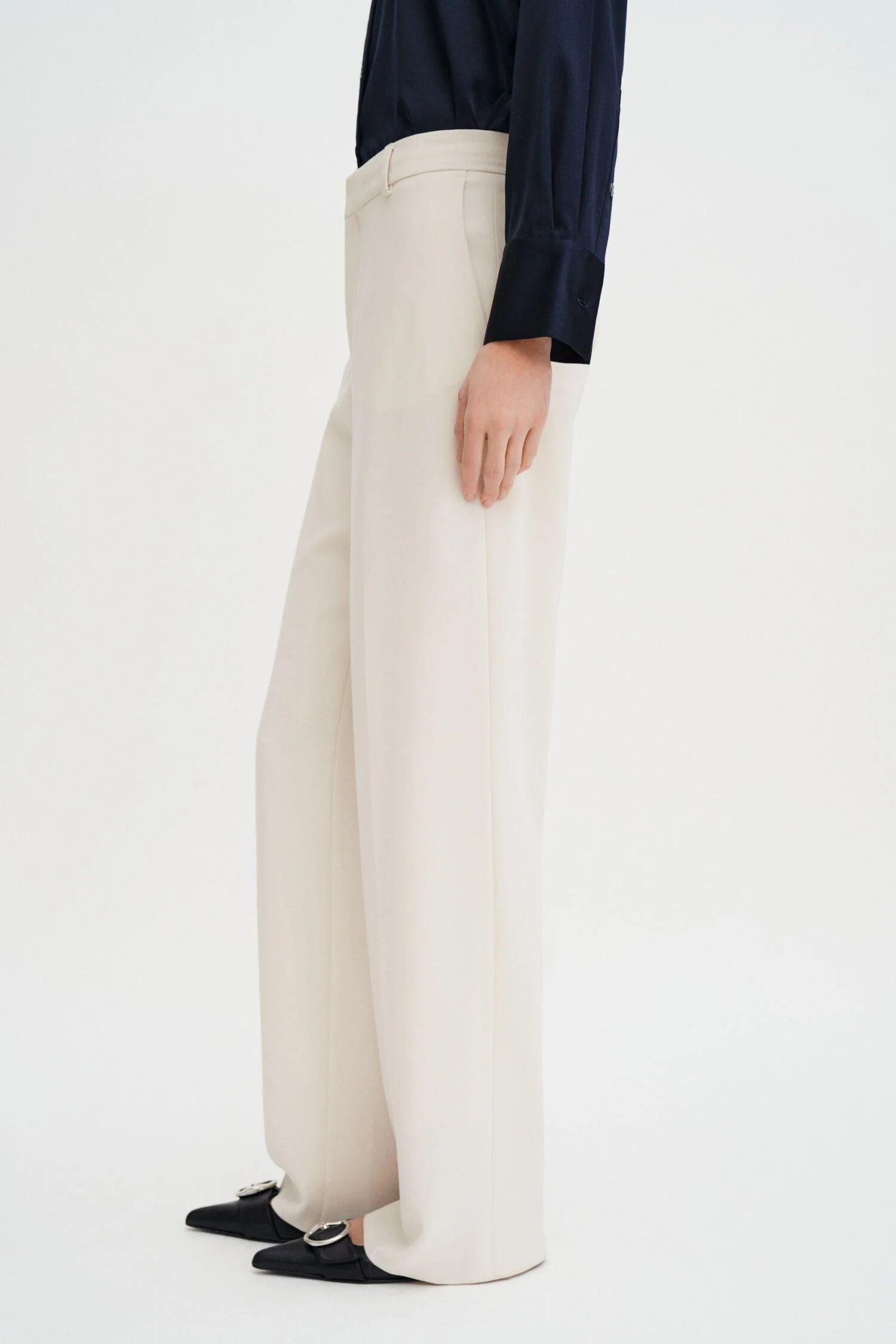Hutton Trouser- Ivory - Image 2