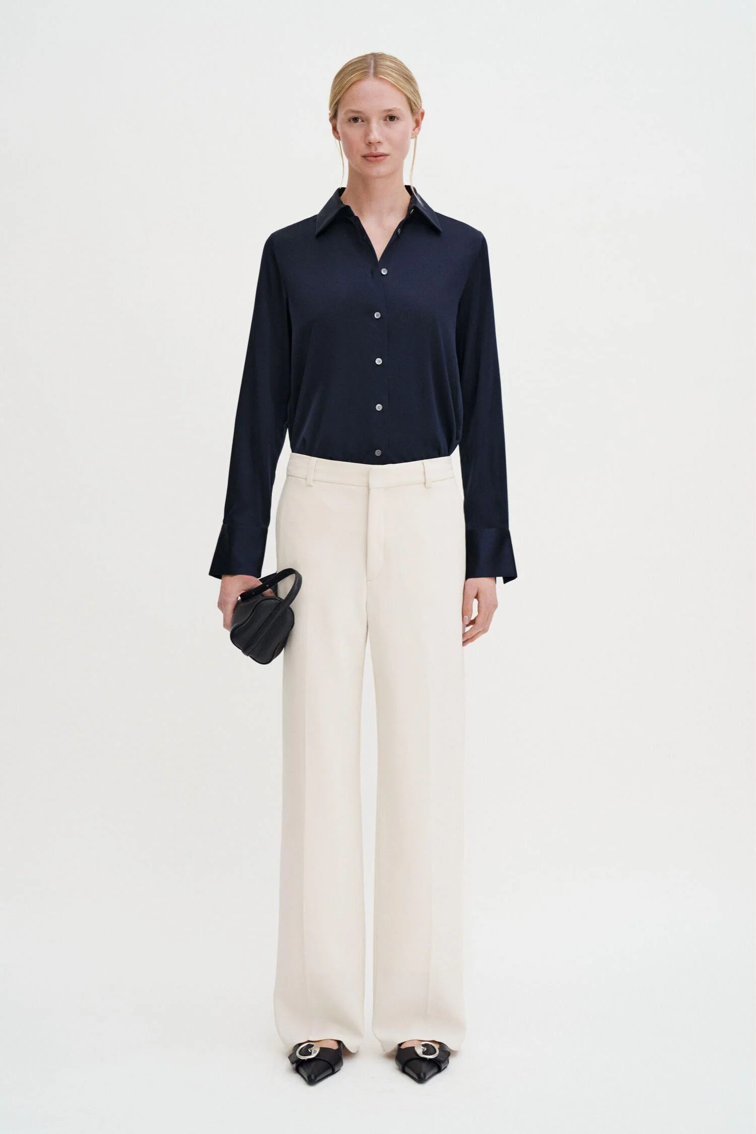 Hutton Trouser- Ivory - Image 5