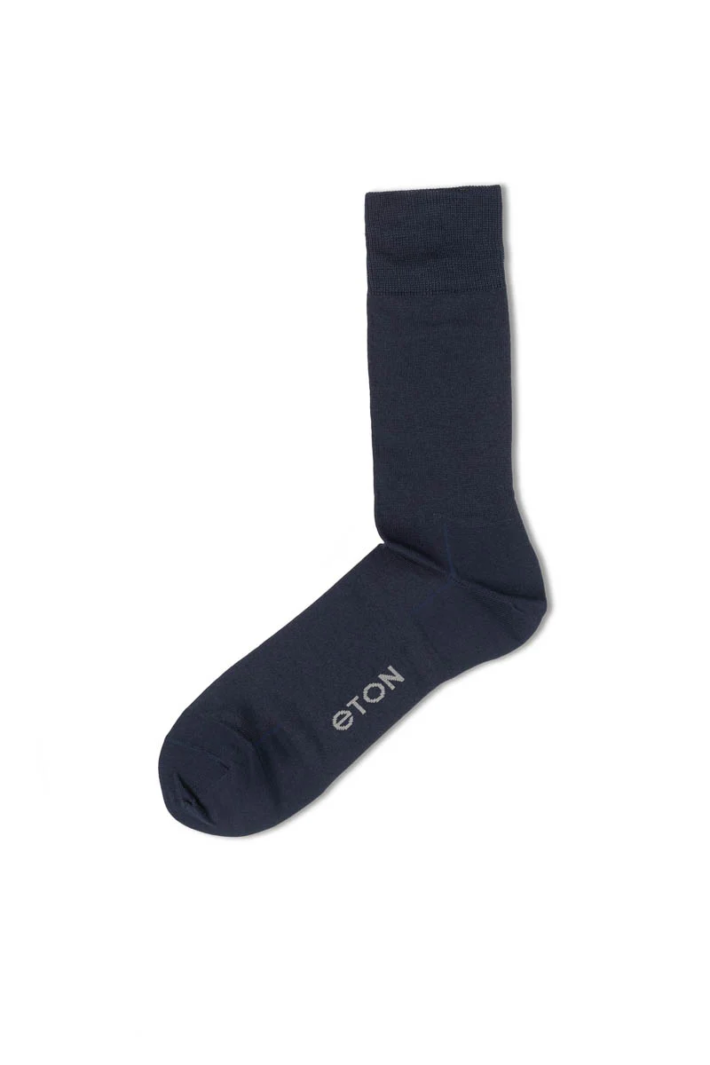 Mercerized Cotton Plain Navy - Image 2