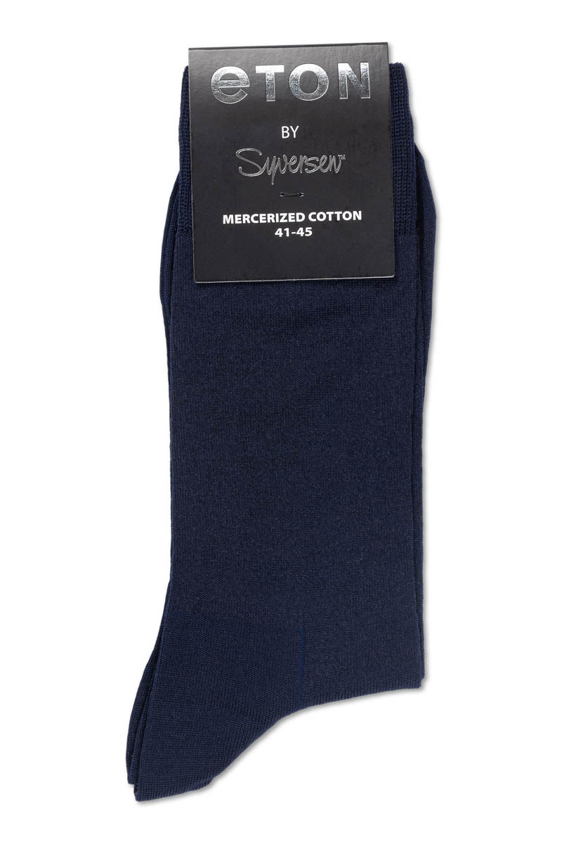 Mercerized Cotton Plain Navy - Image 3