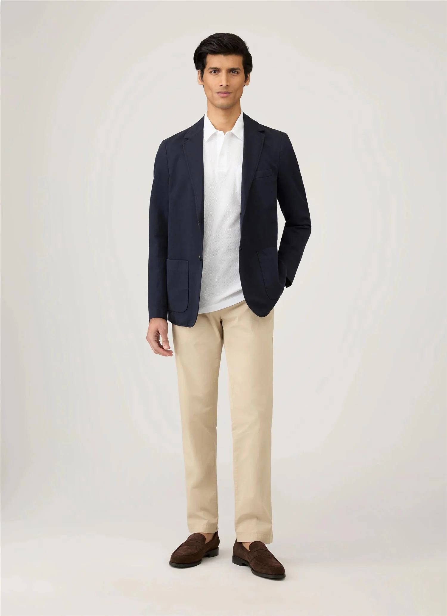 Riviera Polo Shirt White - Image 3