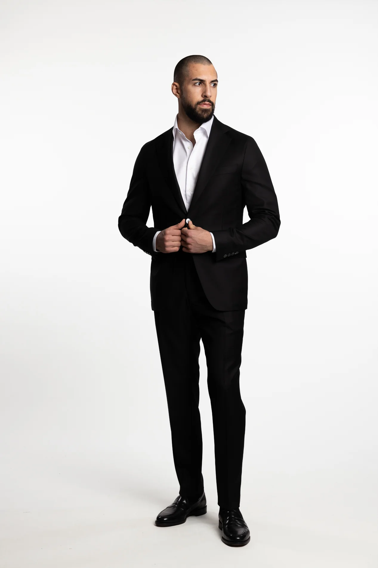 Sienna Slim Fit Wool Blazer Black - Image 3
