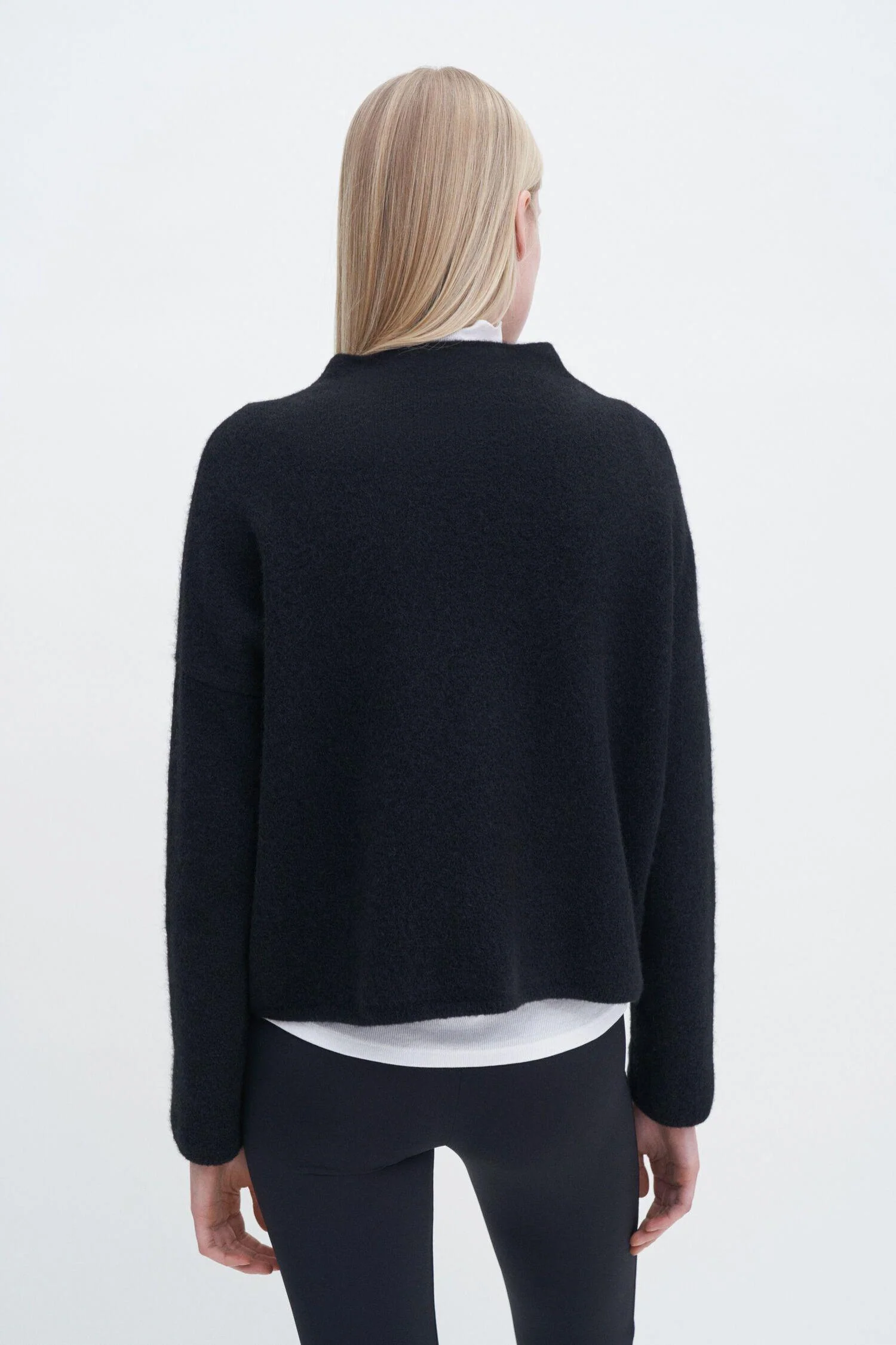 Mika Yak Funnelneck Sweater Black - Image 3
