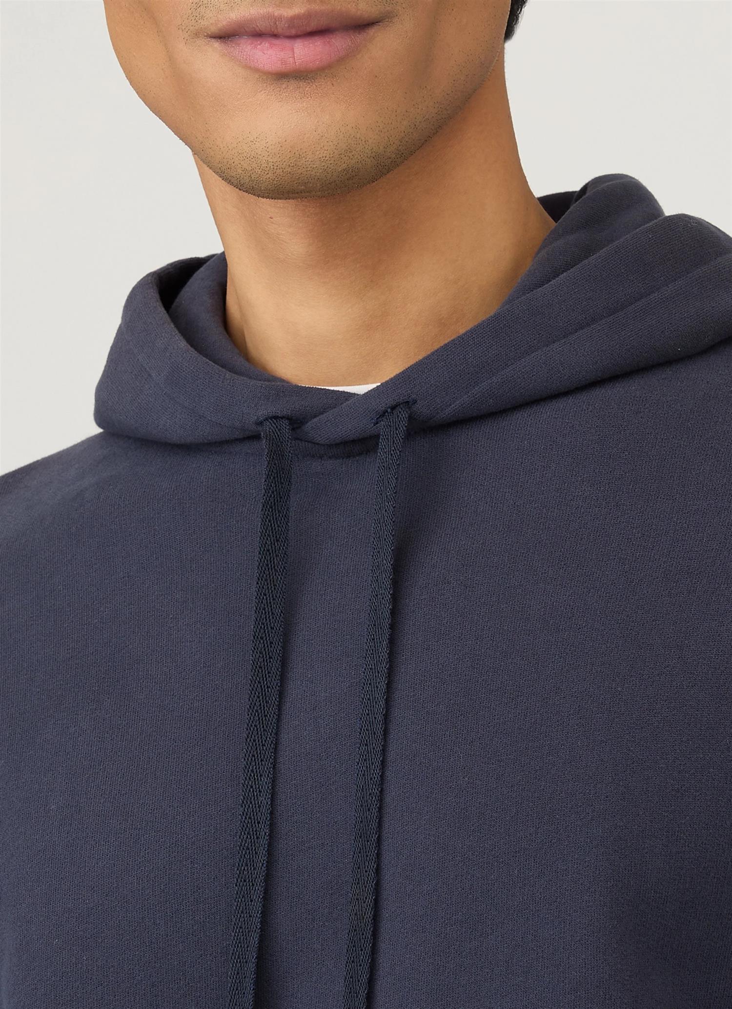 Loopback Hoodie Navy - Image 6