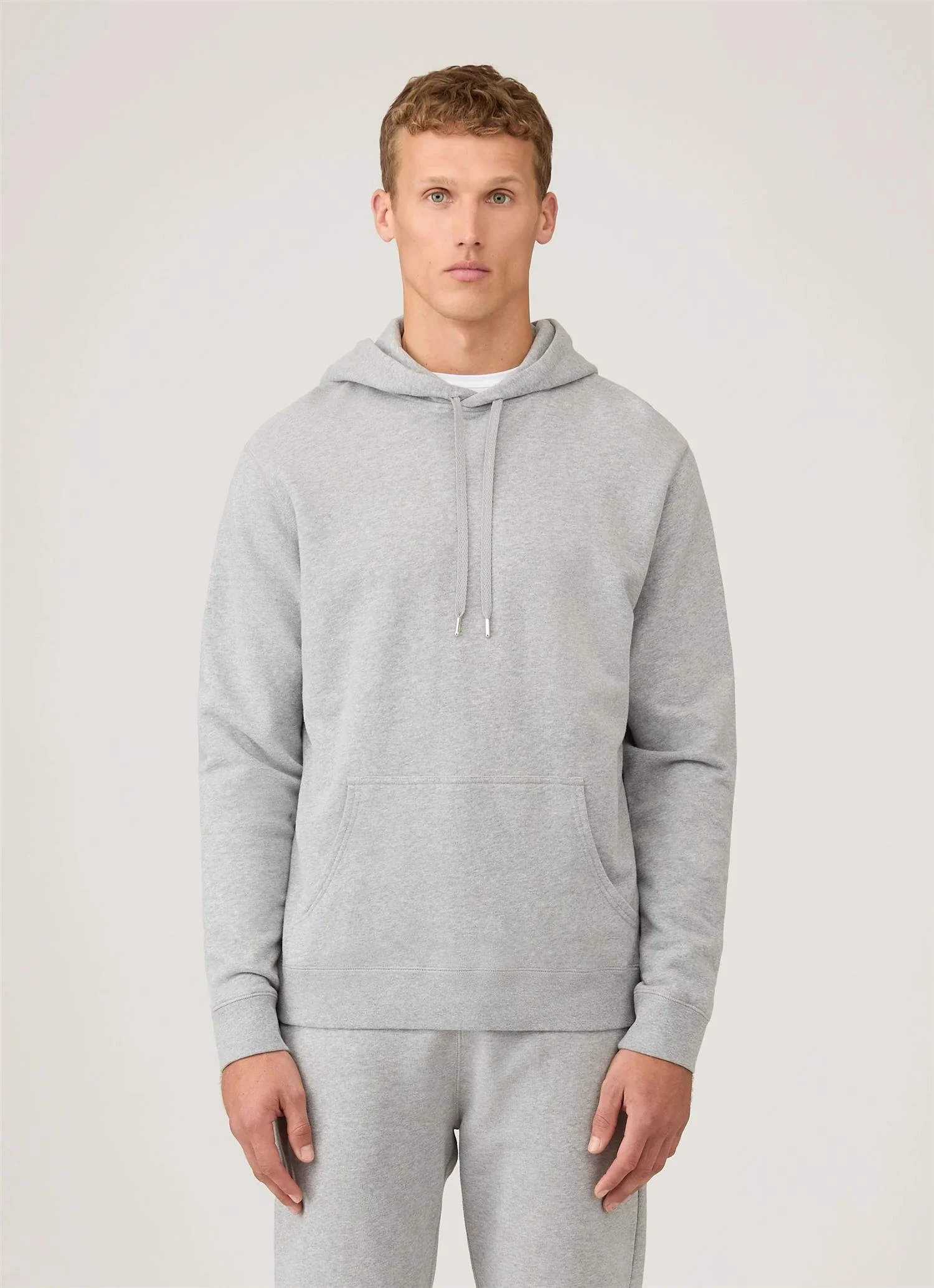 Loopback Hoodie Grey Melange - Image 2