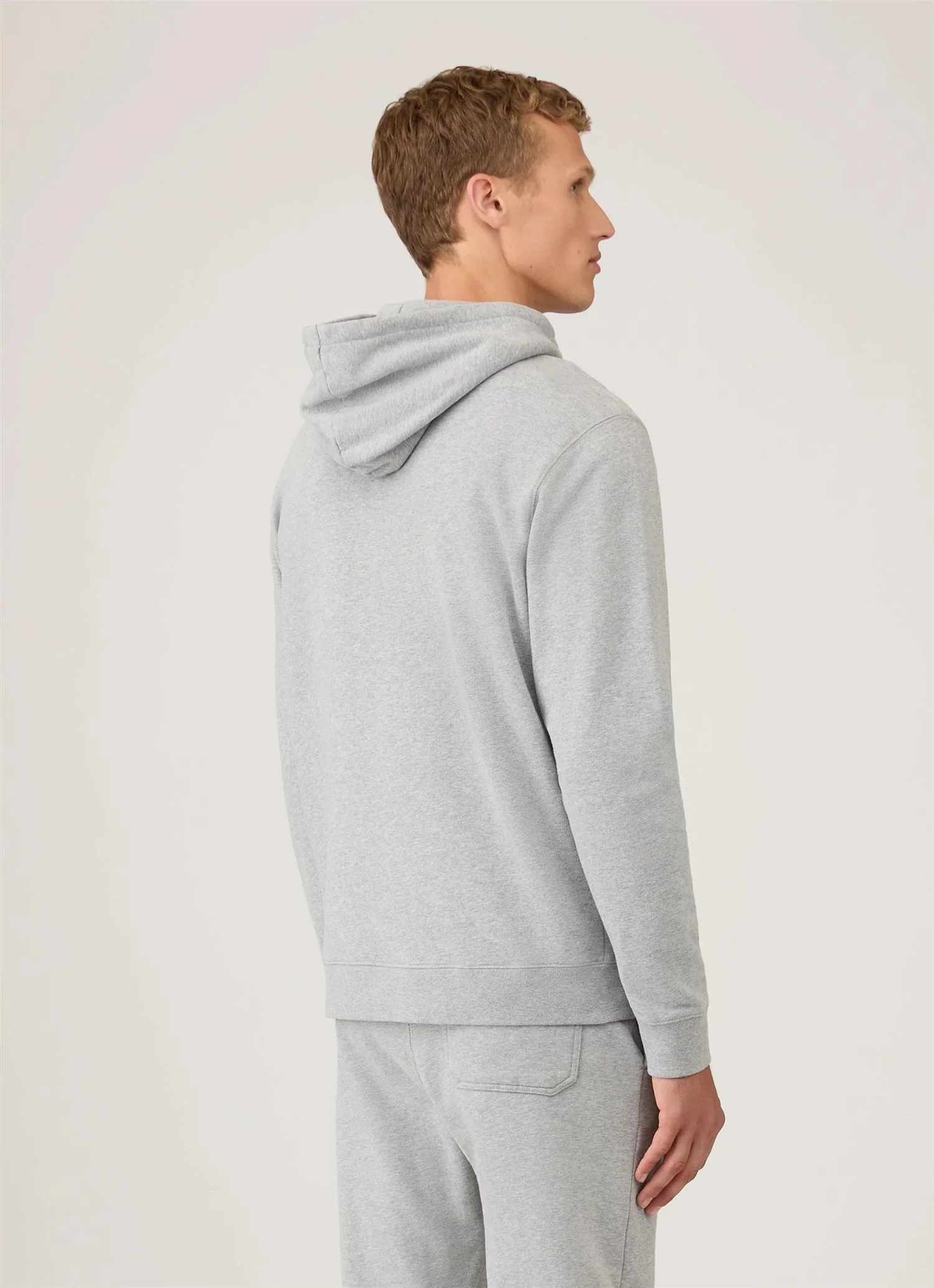 Loopback Hoodie Grey Melange - Image 5