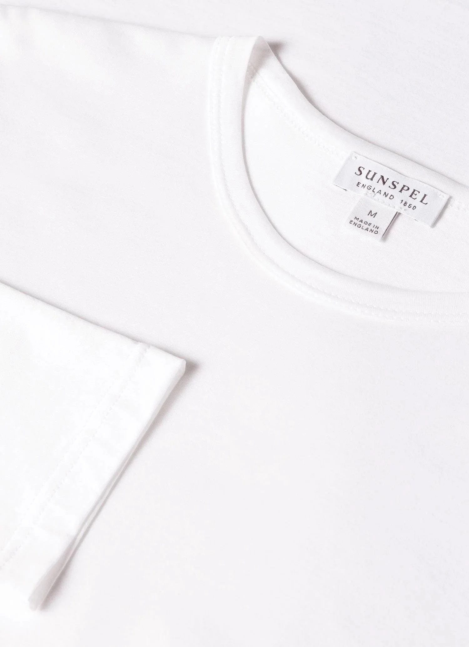 Long Sleeve Classic T-Shirt White - Image 4