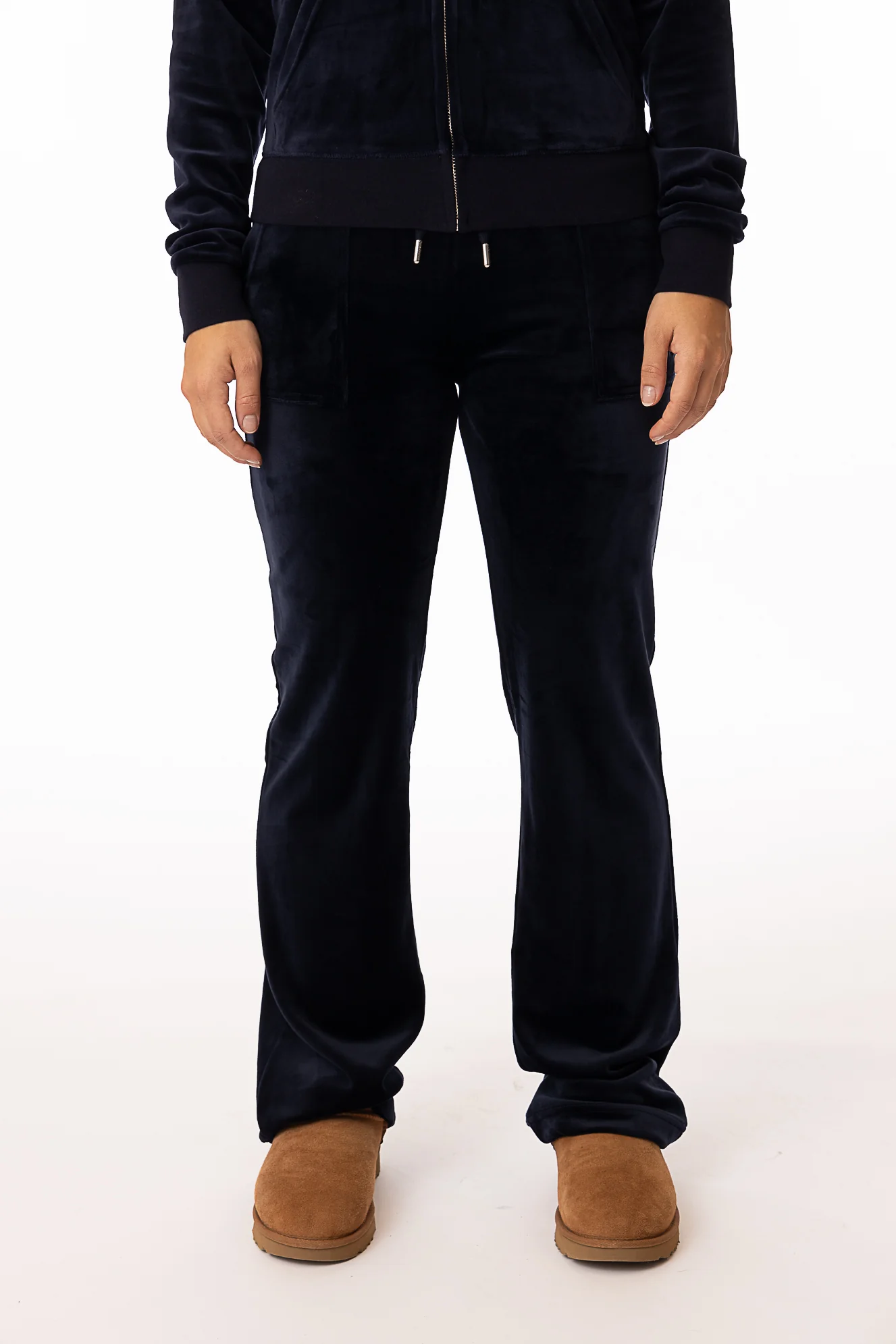 Del Ray Classic Velour Pant Pocket- Night Sky - Image 6