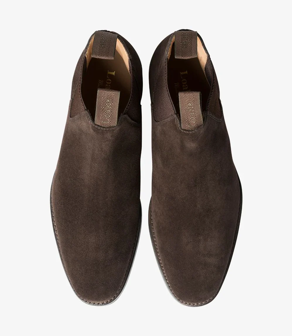 Chatsworth Chelsea Boot Dark Brown Suede - Image 3