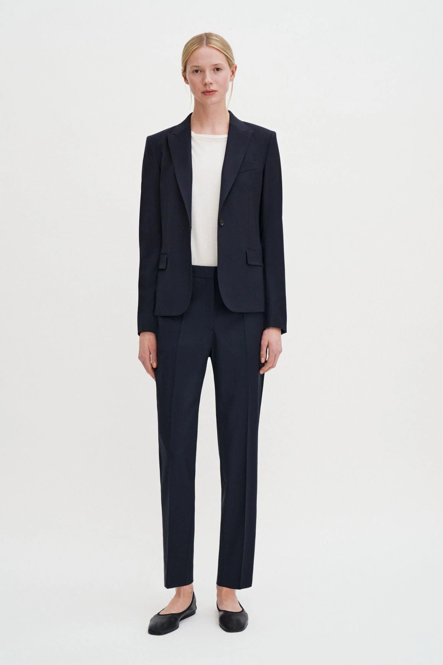 Sasha Cool Wool Blazer Dark Navy - Image 2