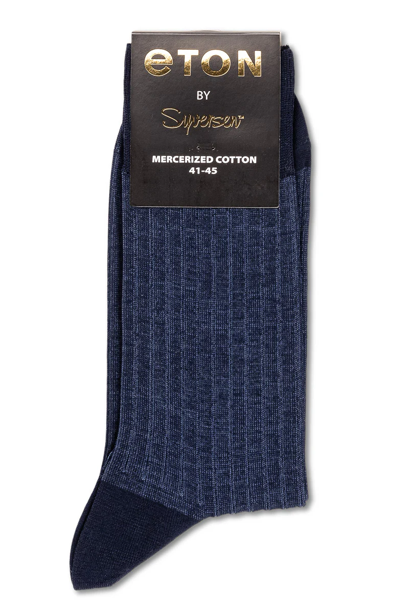Mercerized Cotton Rib Dark Blue - Image 3