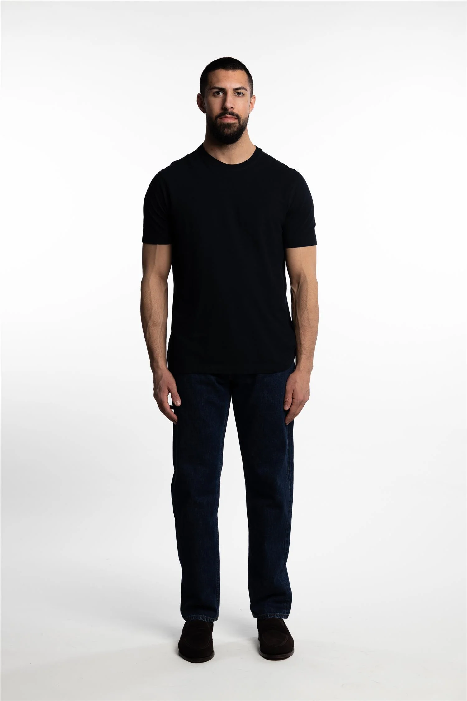 Ice Cotton Short Sleeve T-Shirt Navy - Image 4