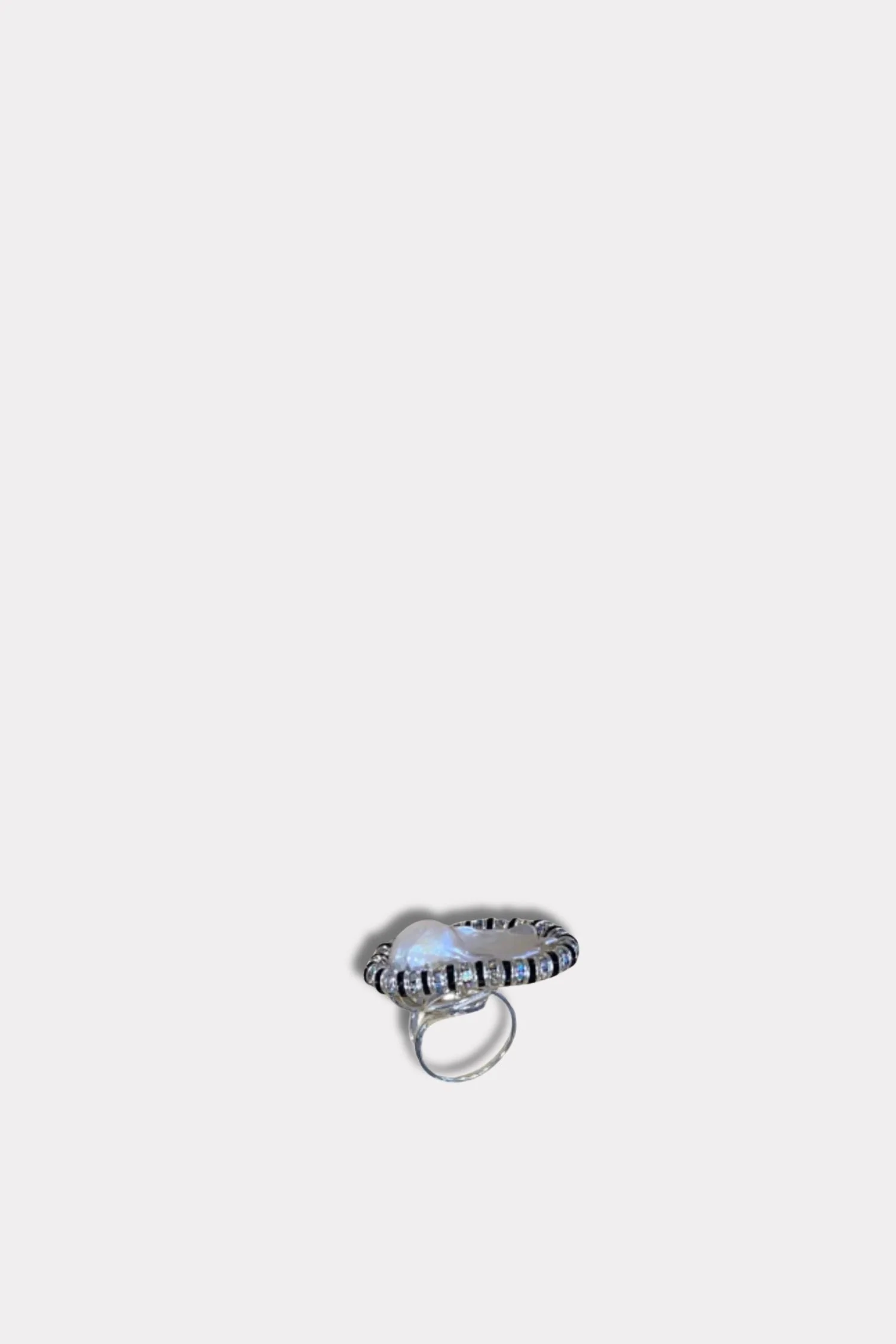Mini Baroque Ring - Zebra - Image 5