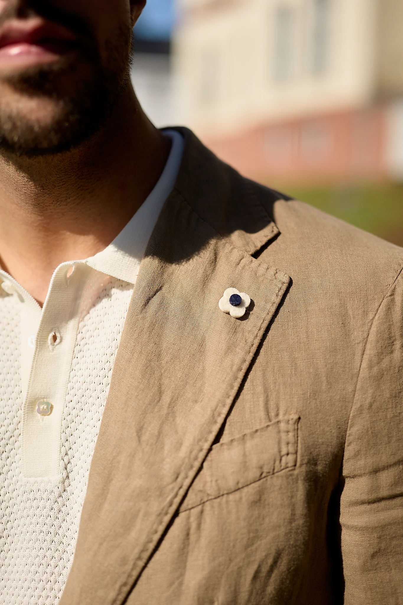 Linen Suit Drop 7 Beige - Image 6