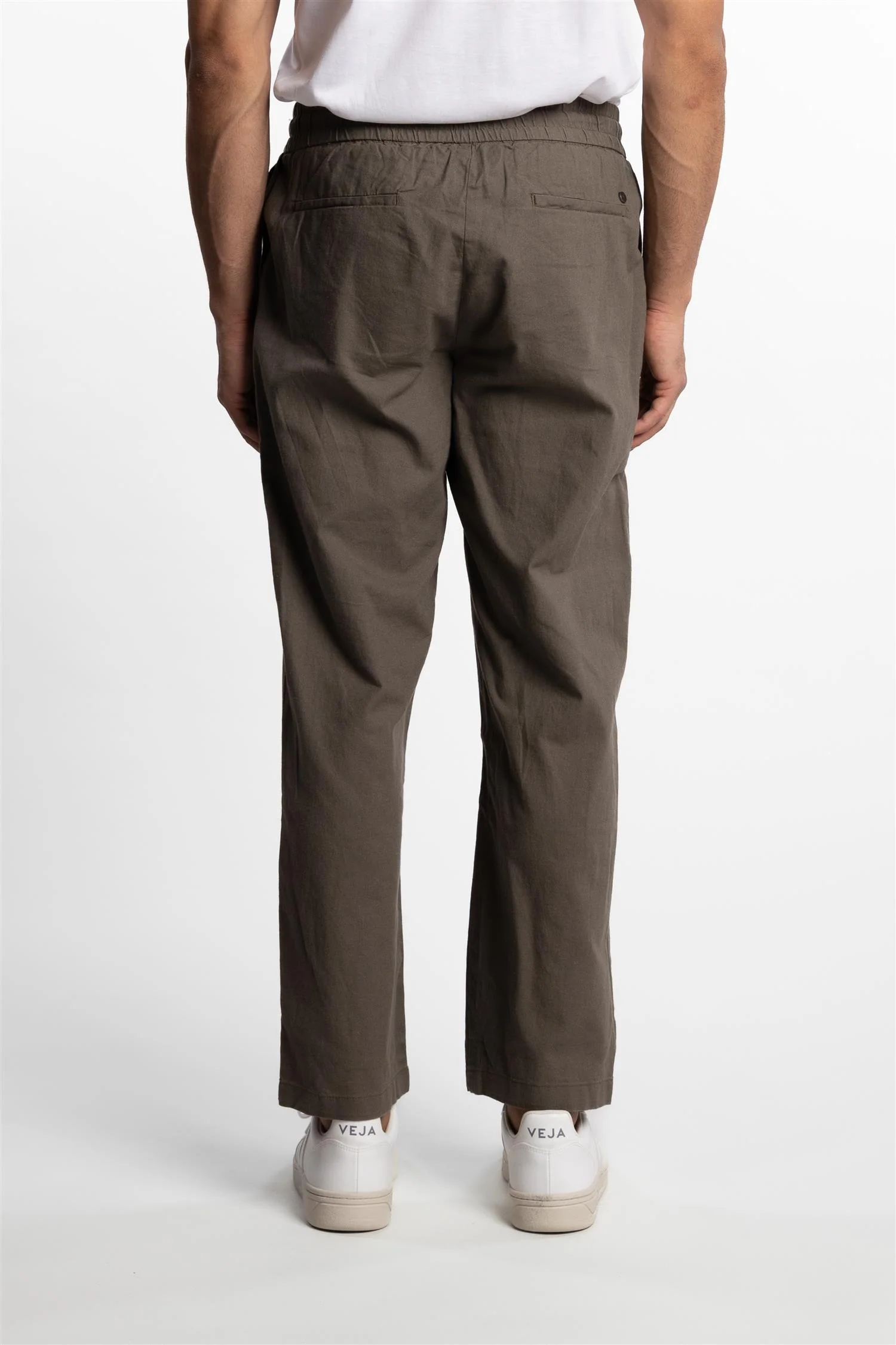 Barcelona Cotton/Linen Pants Dusty Green - Image 3