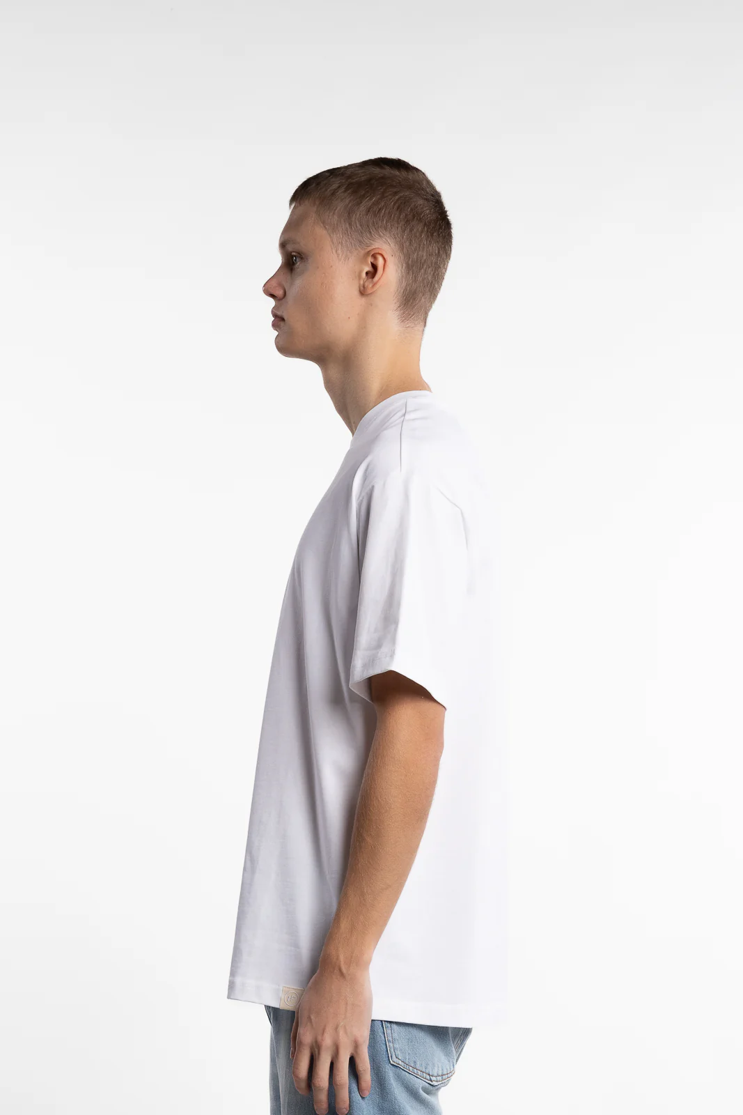 Organic Cotton Relaxed T-Shirt White - Image 2
