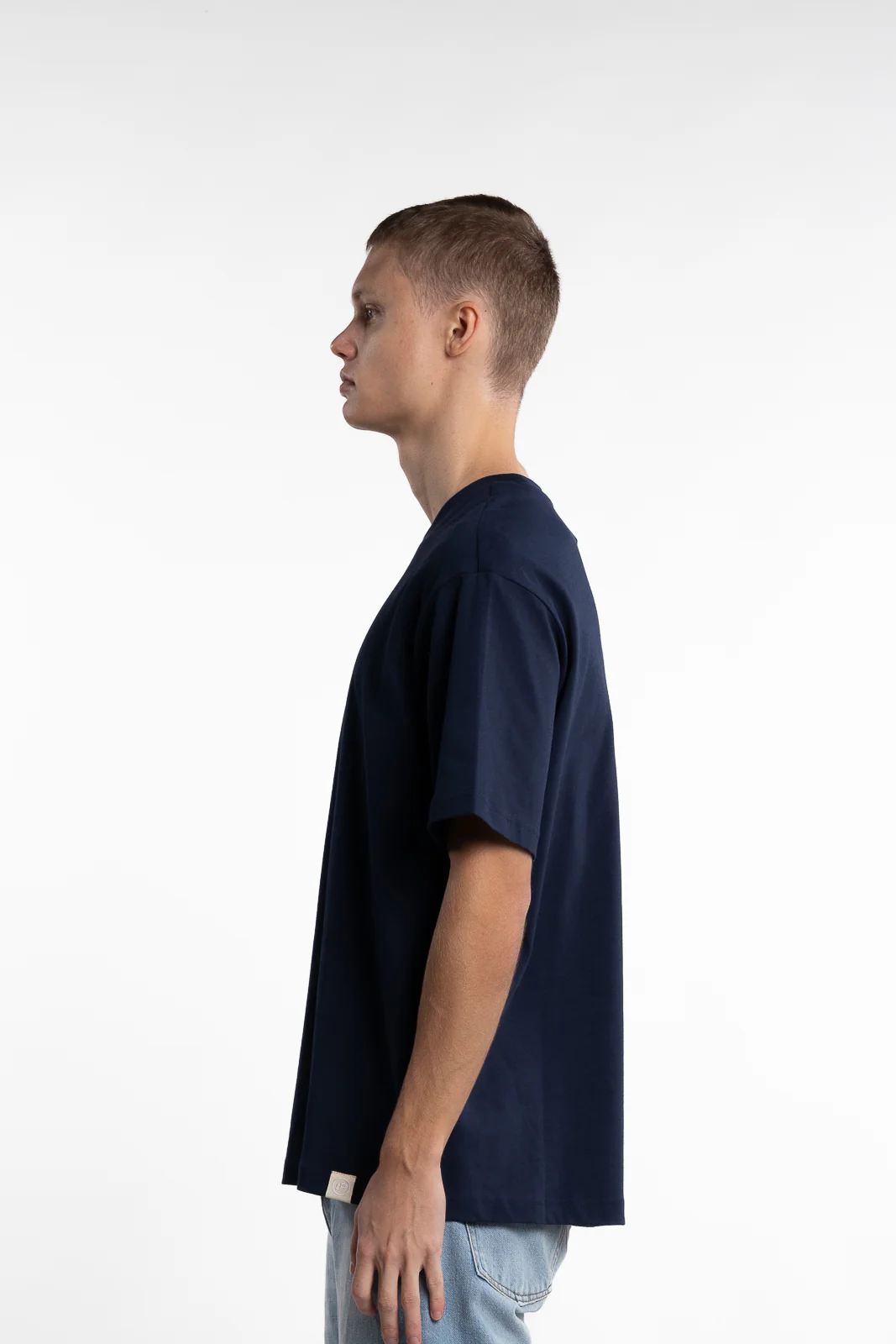 Organic Cotton Relaxed T-Shirt Blue - Image 2