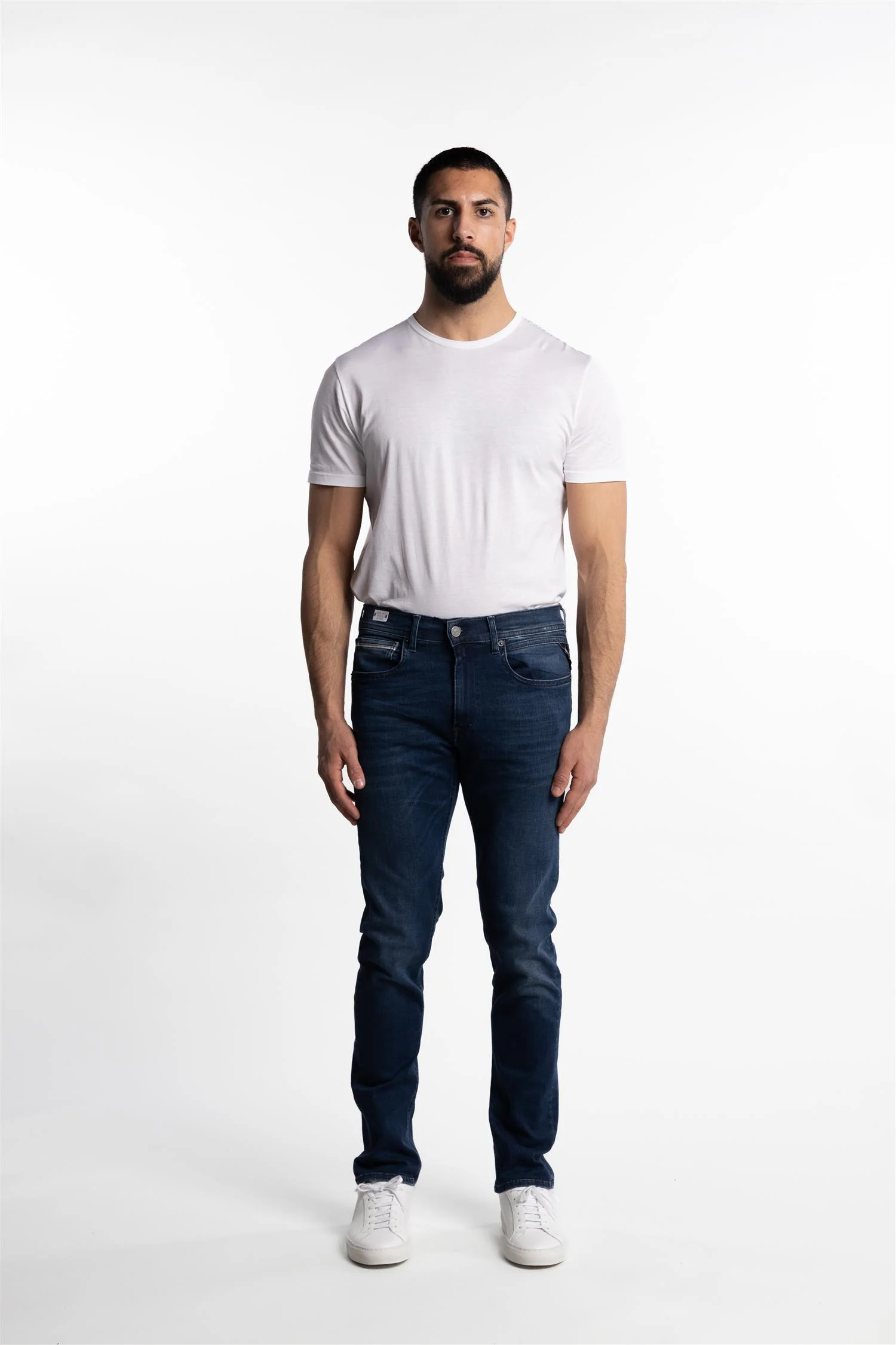Grover Straight Fit Hyperflex Clouds Jeans Dark Blue - Image 4