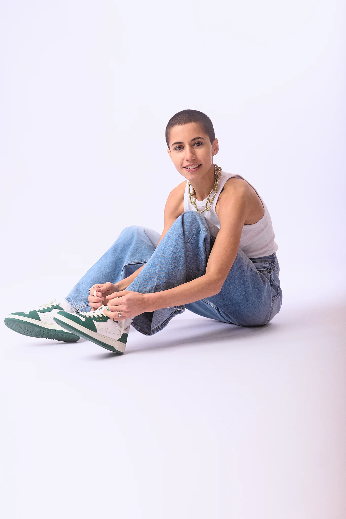W Dice Lo Sneaker White/Green - Image 6
