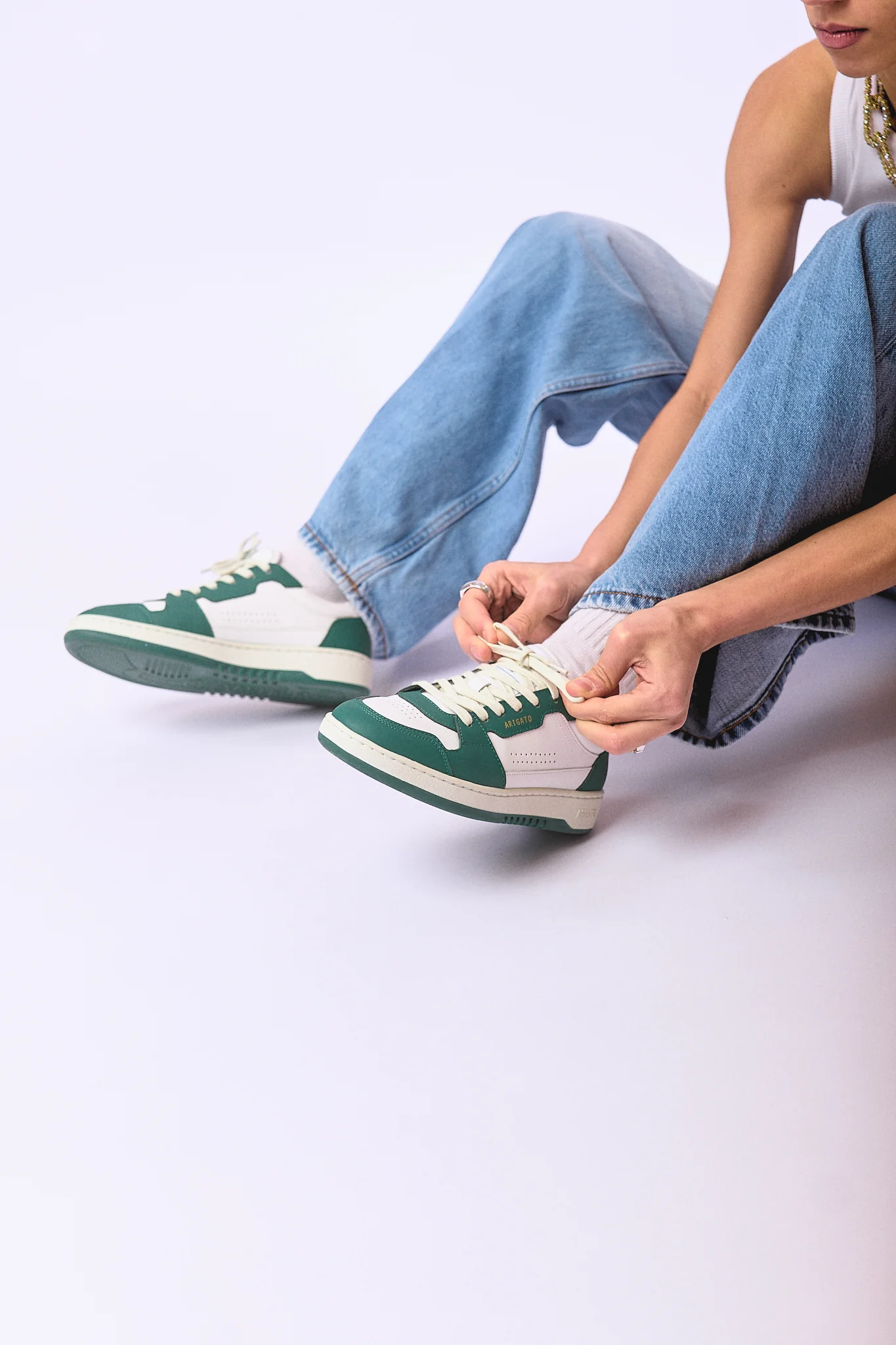 W Dice Lo Sneaker White/Green - Image 7