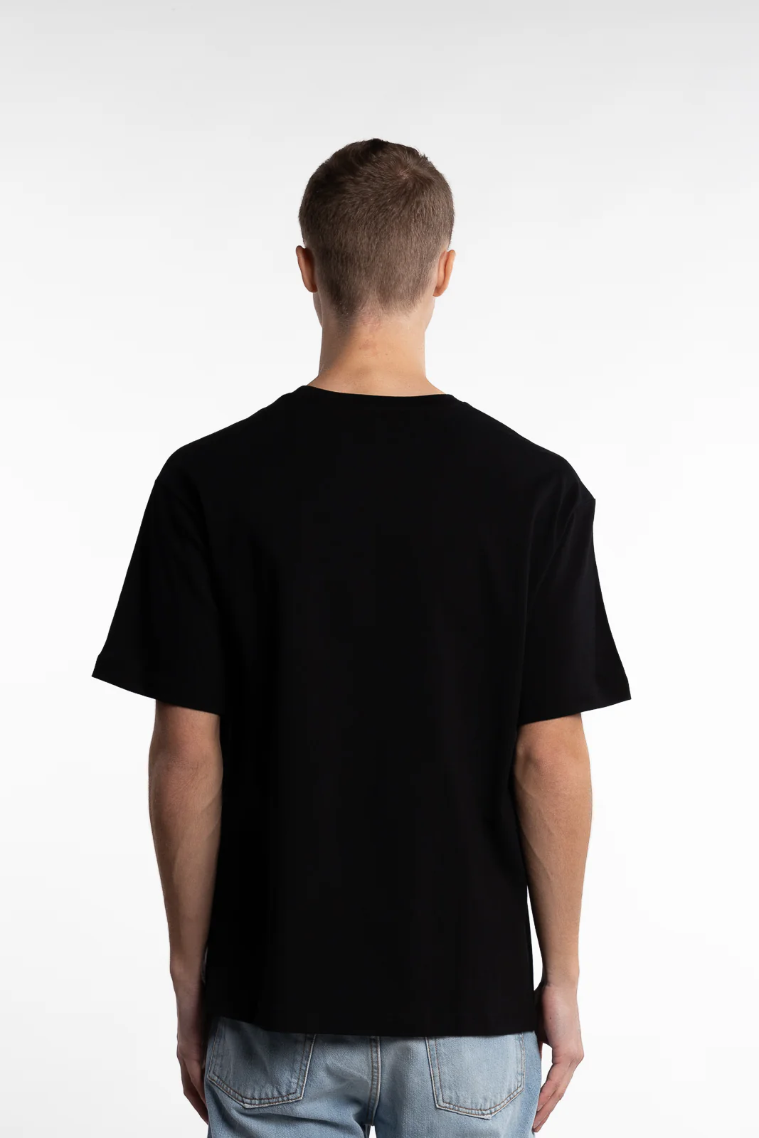 Organic Cotton Relaxed T-Shirt Black - Image 3