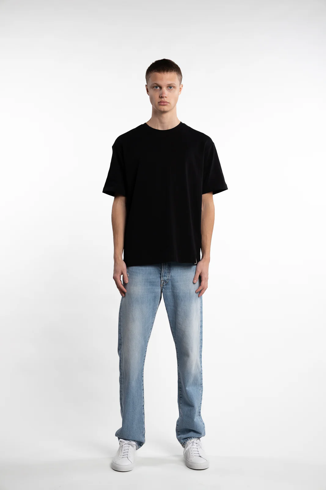 Organic Cotton Relaxed T-Shirt Black - Image 4