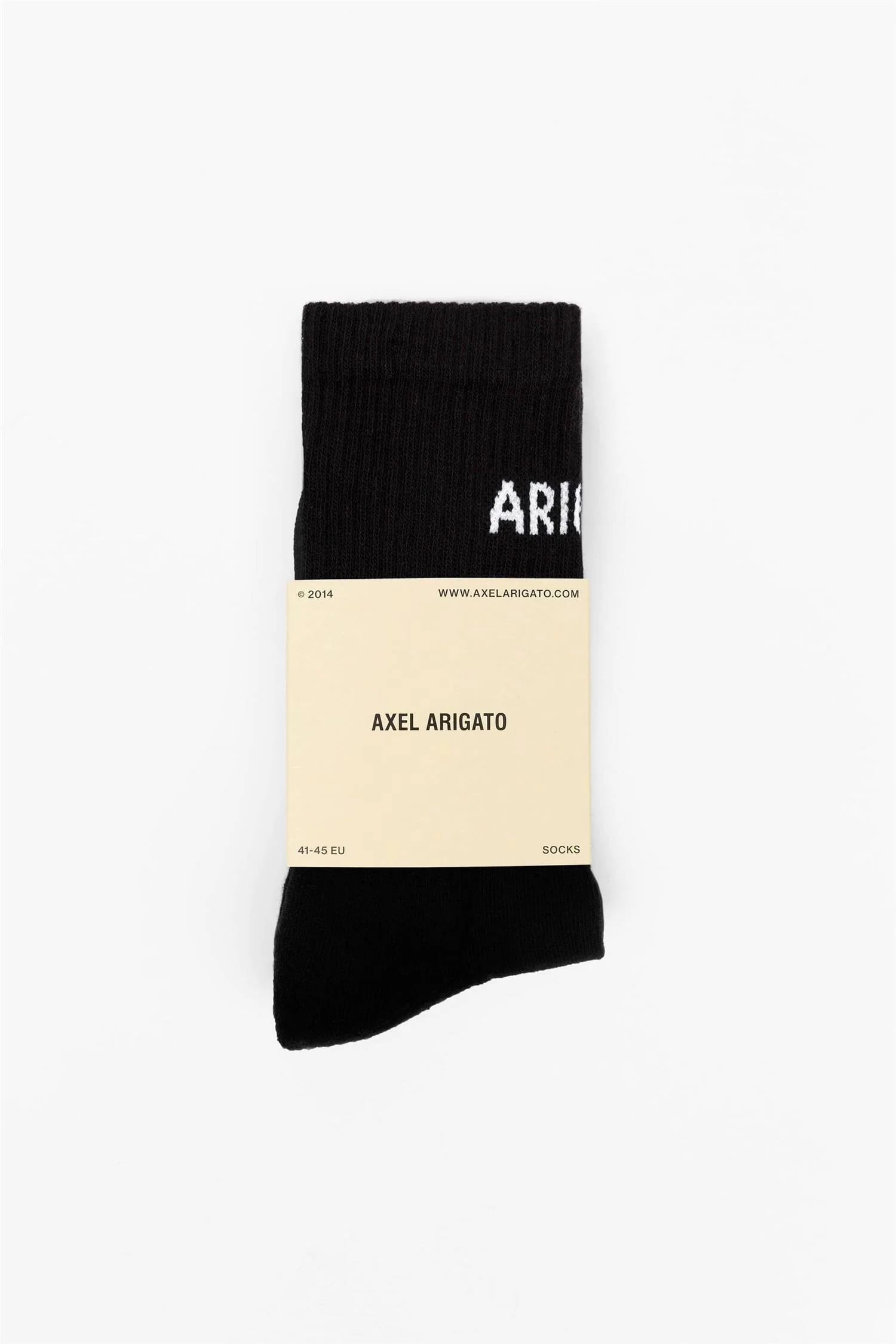 Arigato Logo Tube Socks 41-45 Black - Image 3