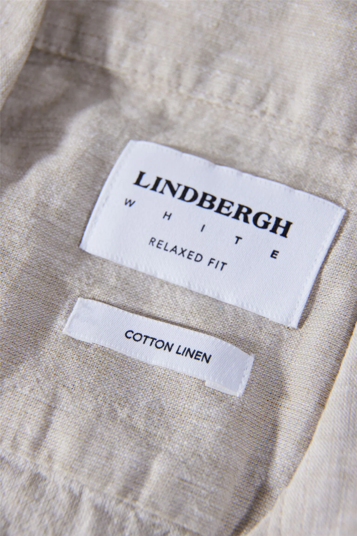 Casual Linen Blend Resort S/S Light Stone - Image 8