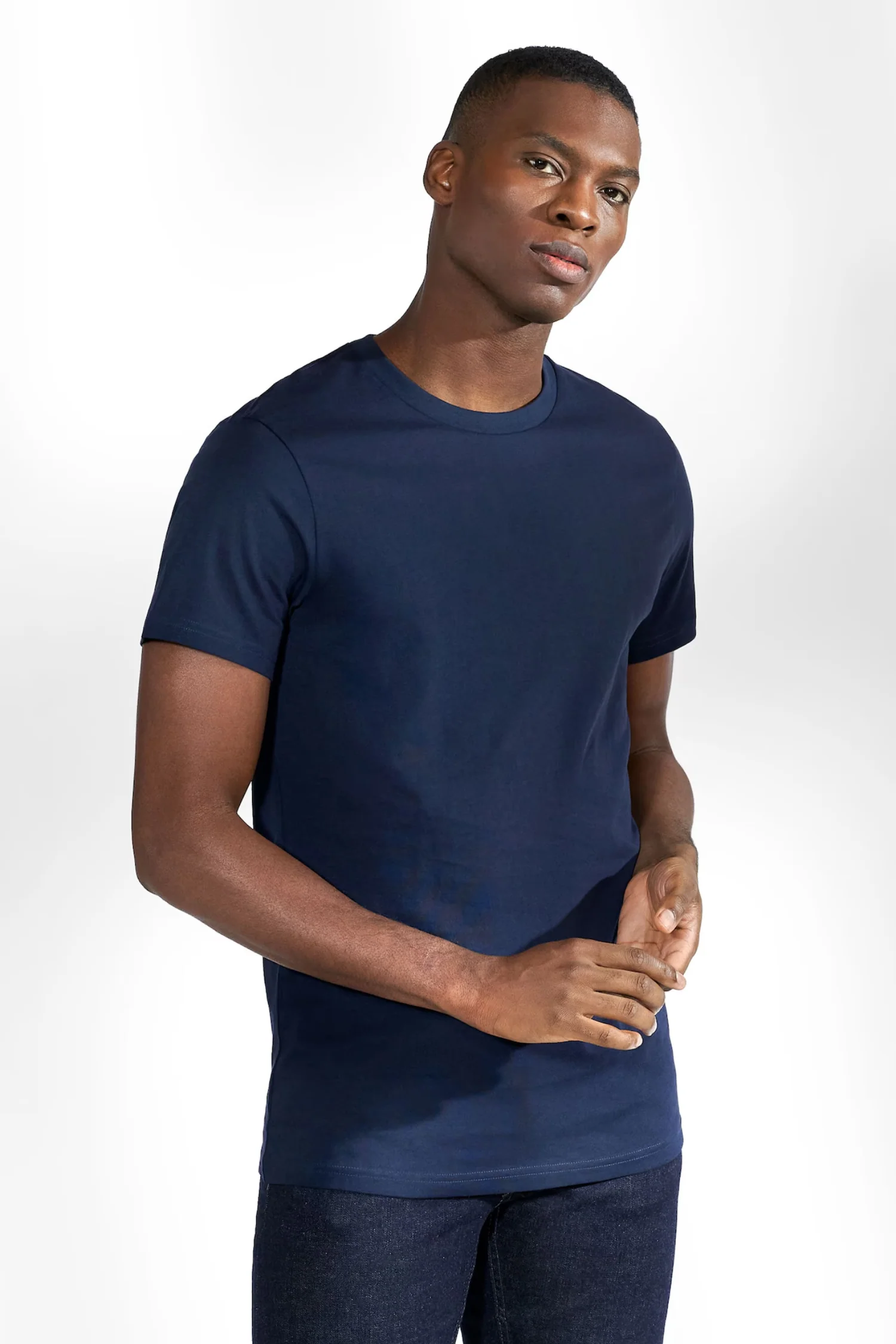 Crew Neck Regular Navy - Image 2