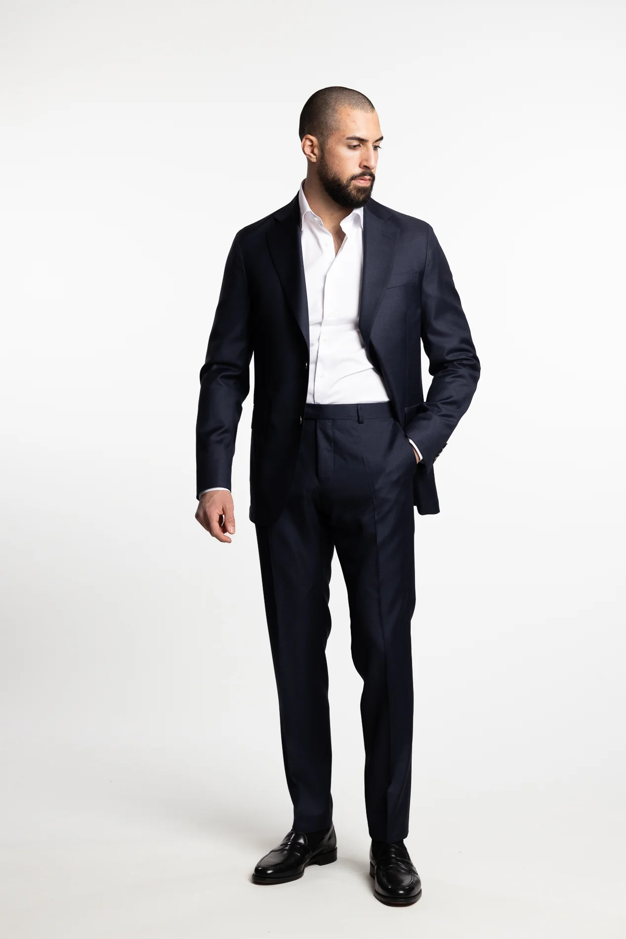 Sienna Slim Fit Blazer Dark Blue Melange - Image 7