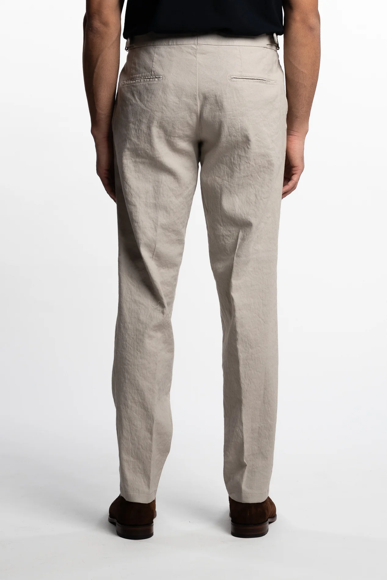 Pisa Cotton/Linen Trousers Trench Beige - Image 4