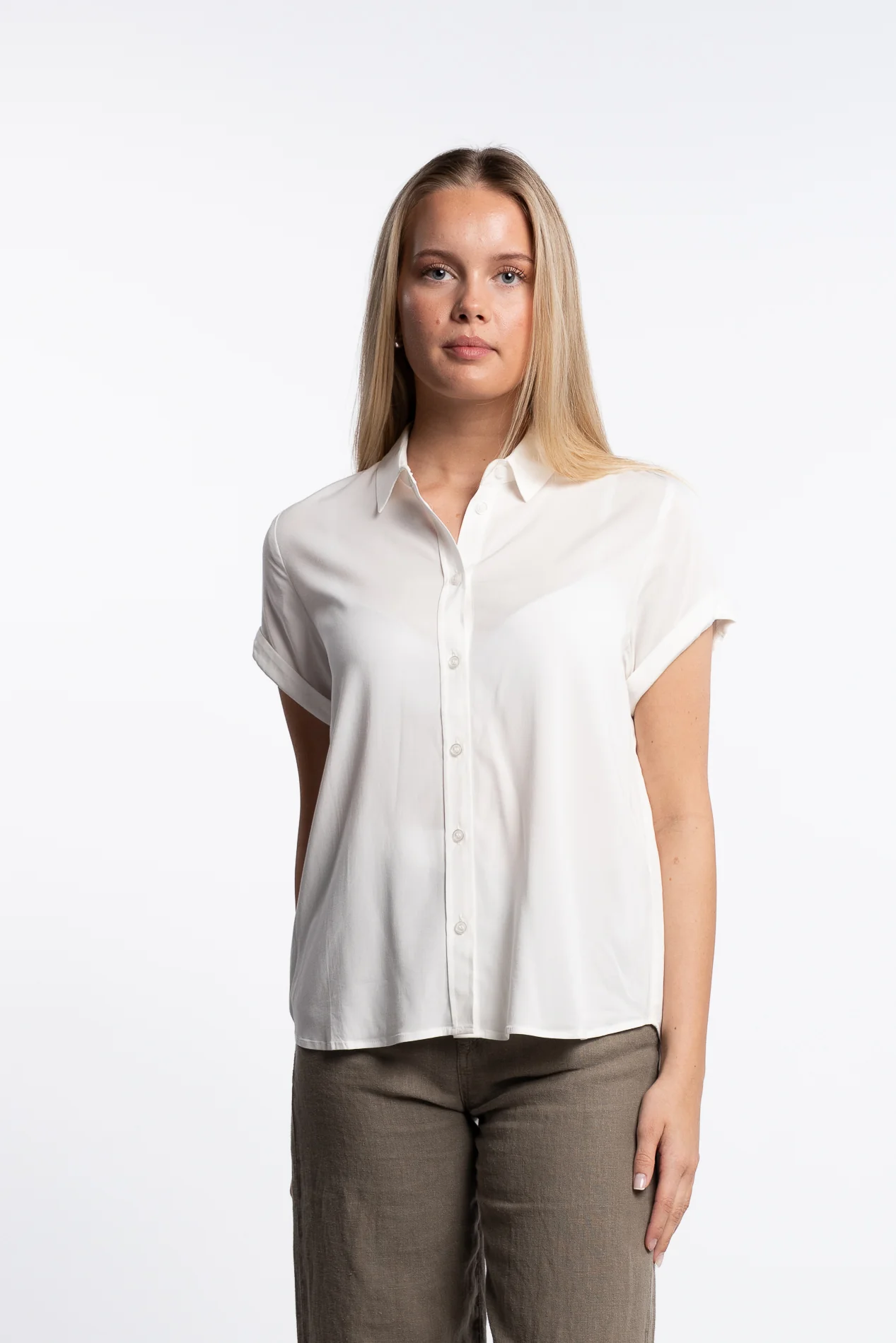 Majan SS Shirt 9942- Clear Cream - Image 2