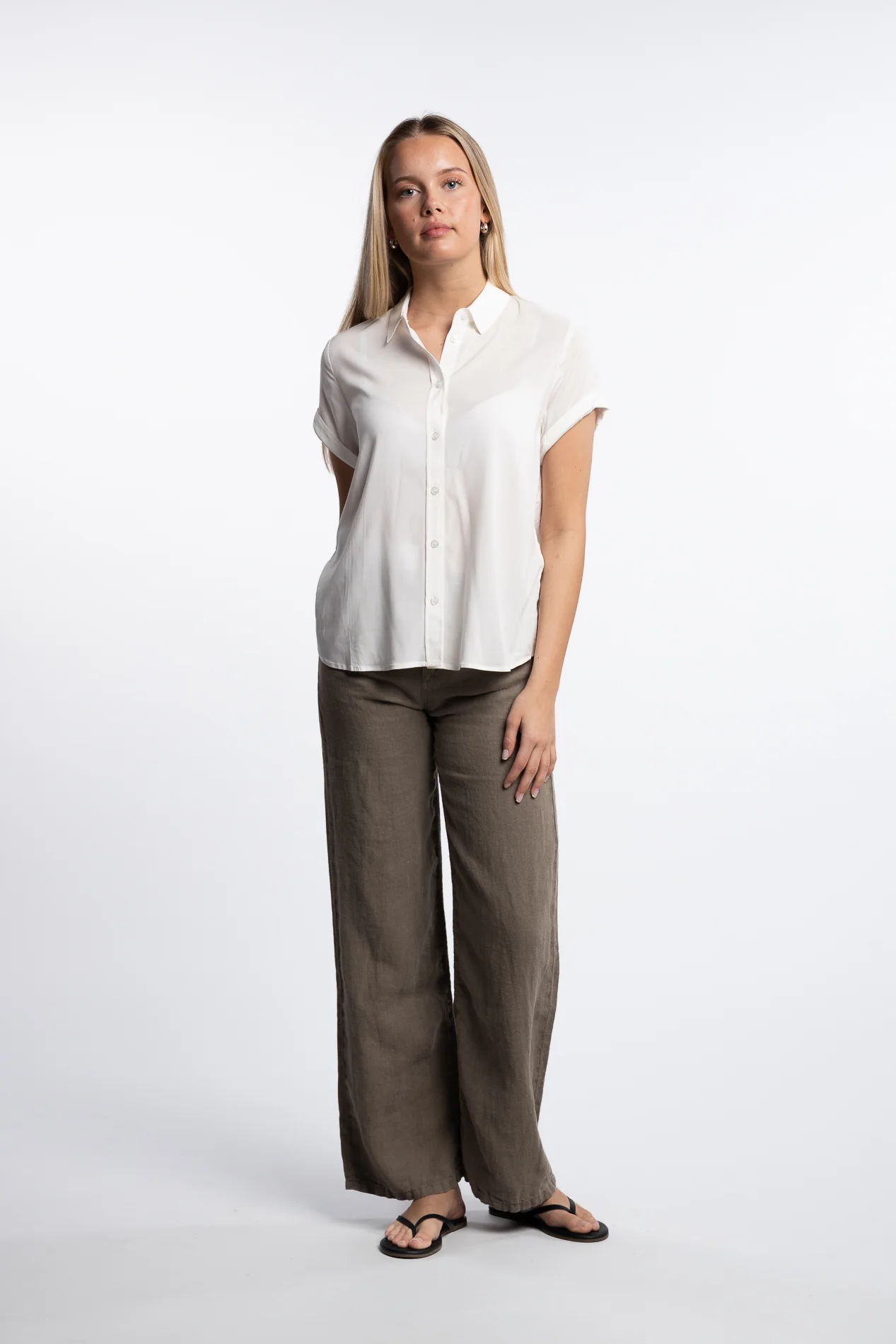 Majan SS Shirt 9942- Clear Cream - Image 4