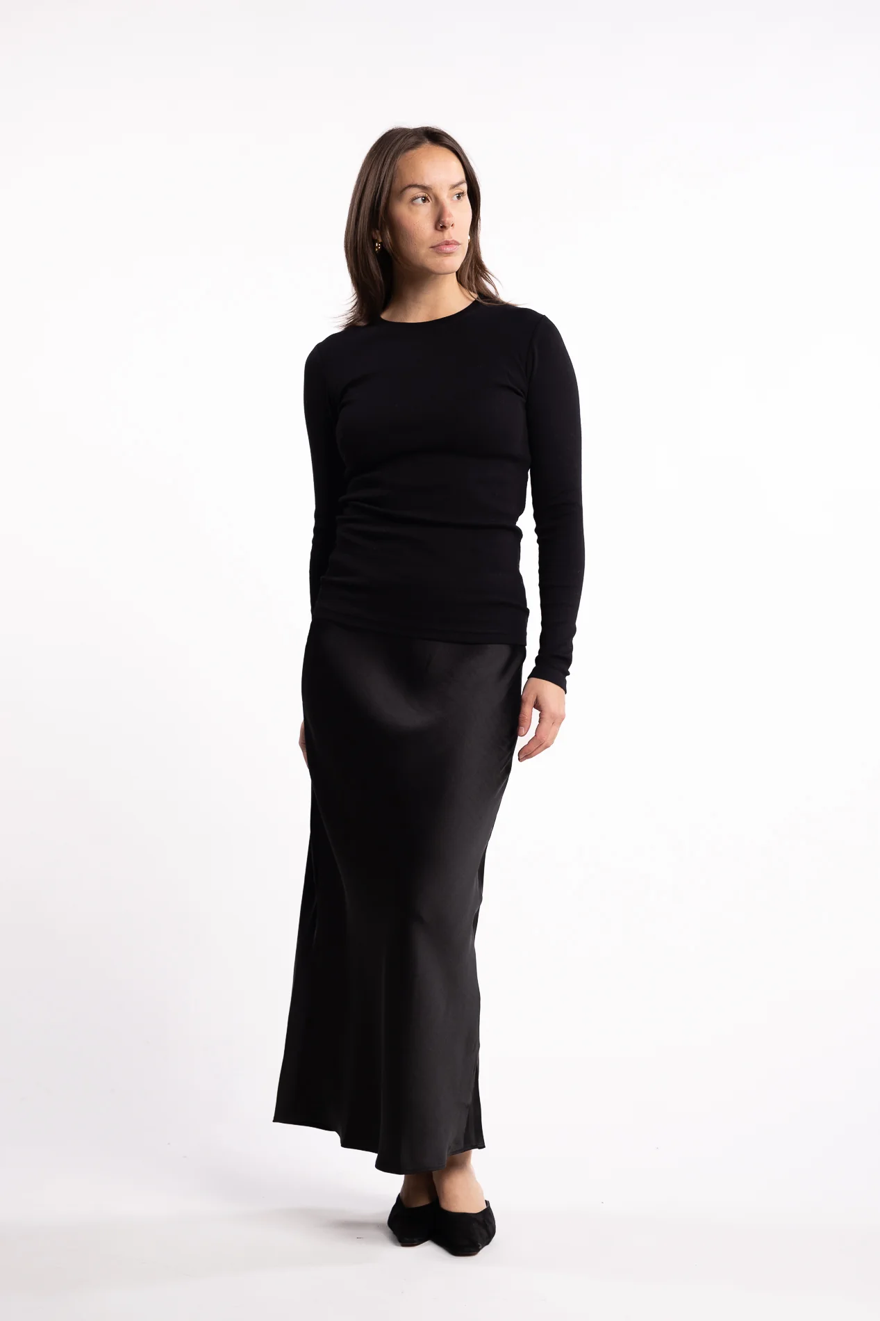 Saagneta Long Skirt 12956- Black - Image 6